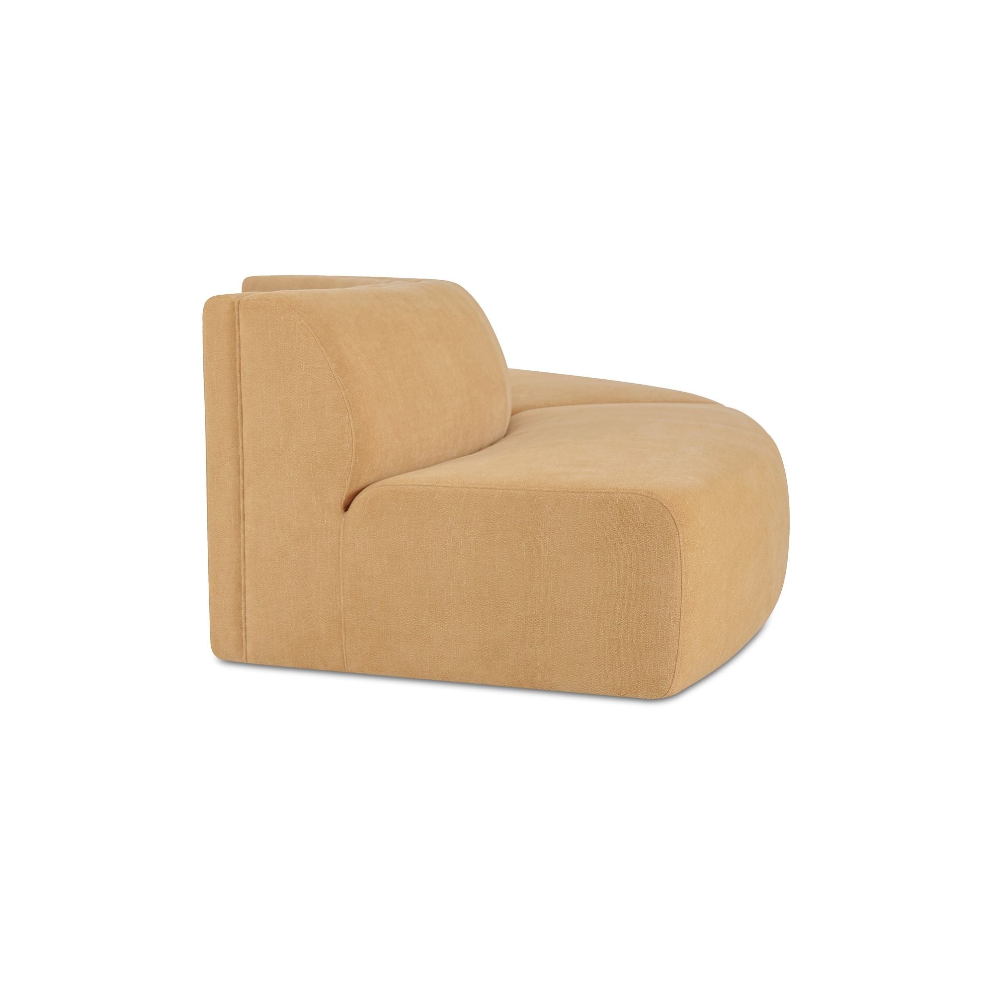 Naomi - 2 Piece Convex Modular Sectional - Golden Yellow - Image 3