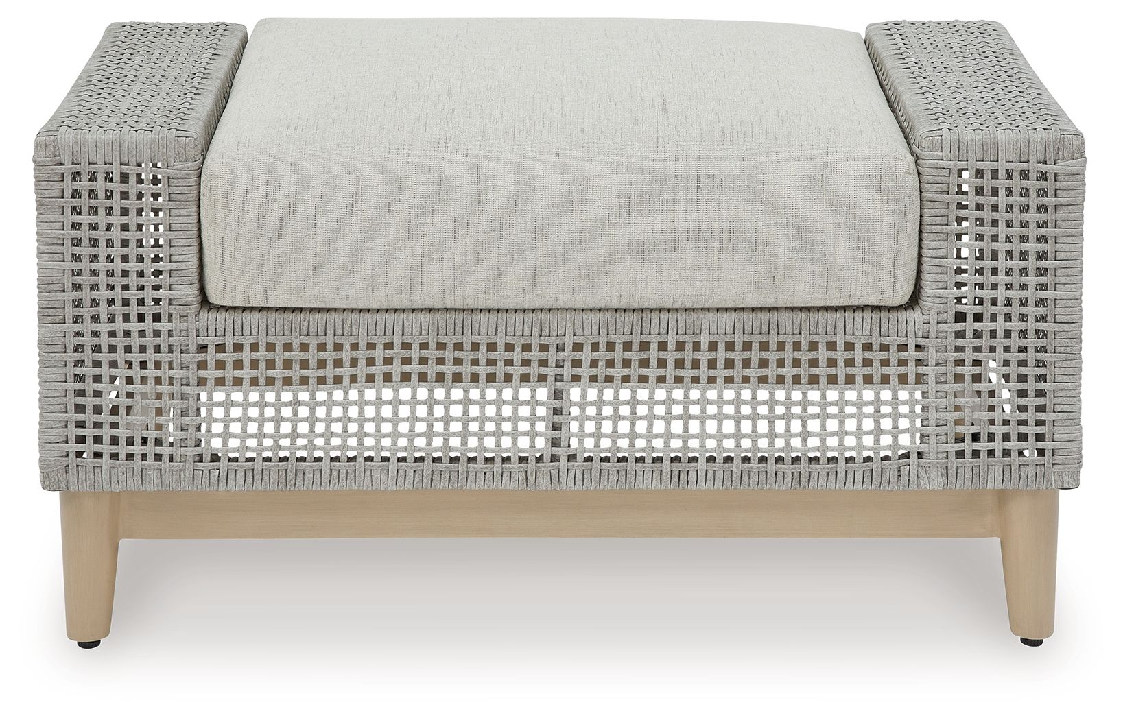 Seton Creek - Ottoman With Cushion - Gray - Image 3