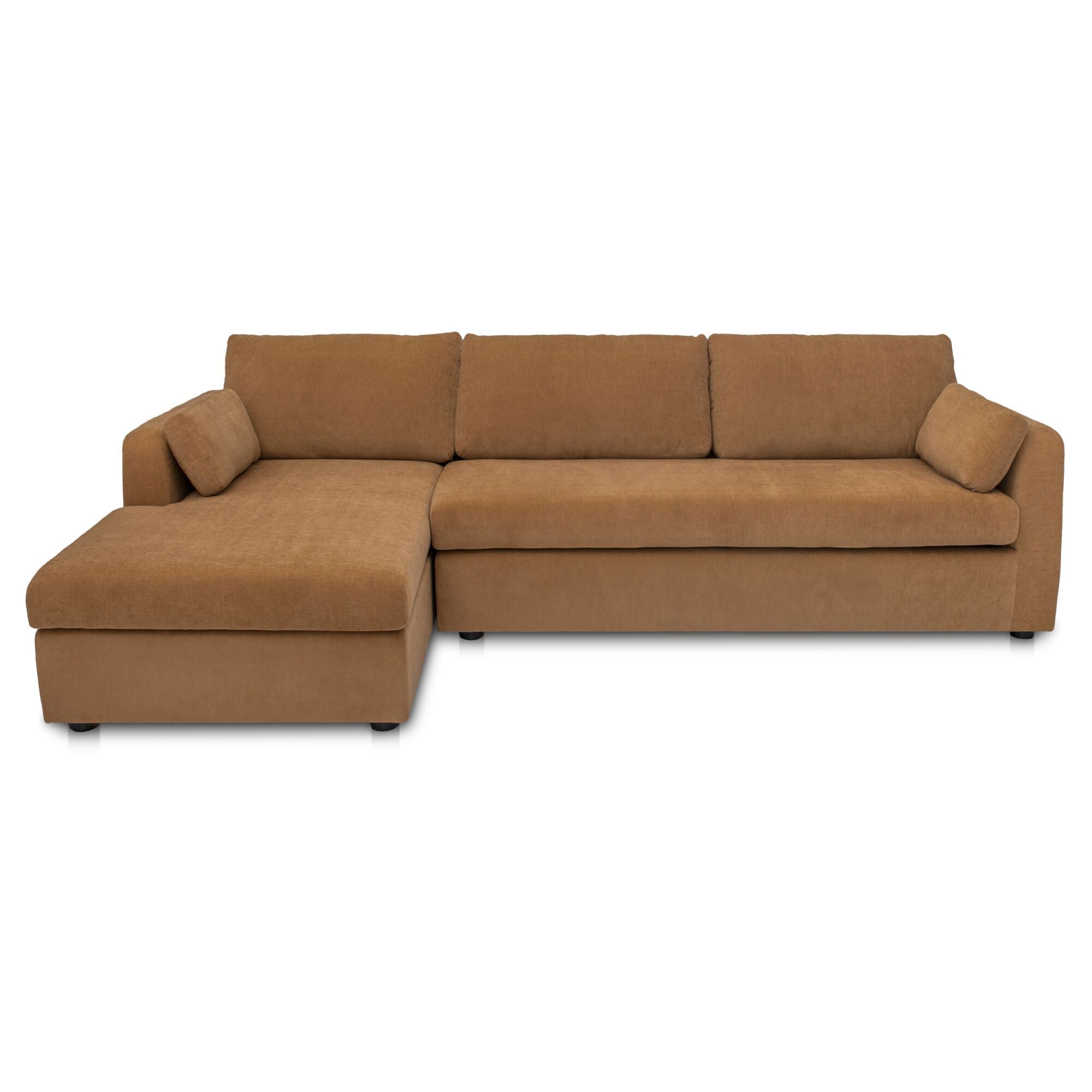 Burrow – Sleeper Sectional With Left Storage Chaise – Ginger