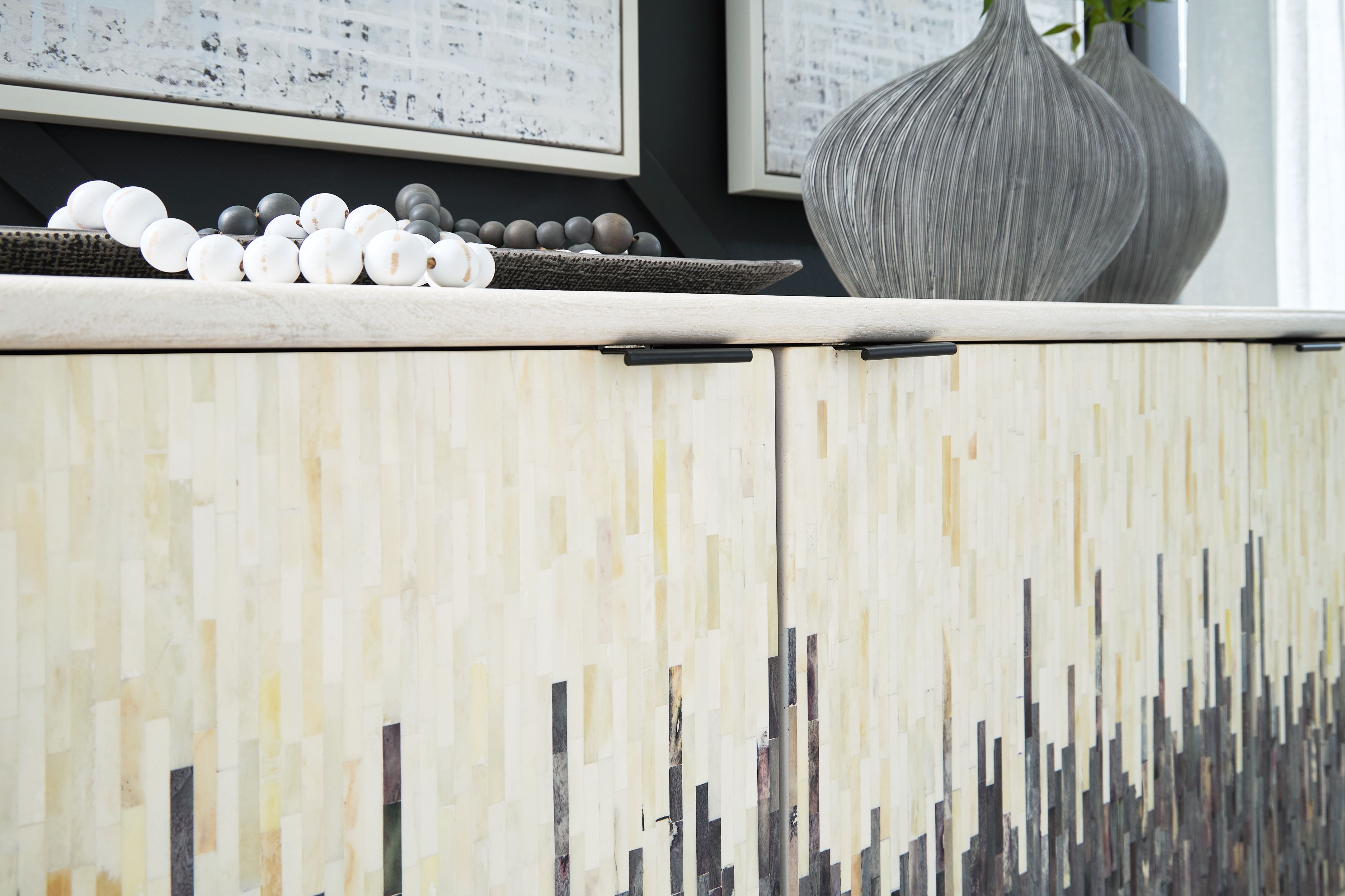 Freyton - Accent Cabinet - White / Gray - Image 3