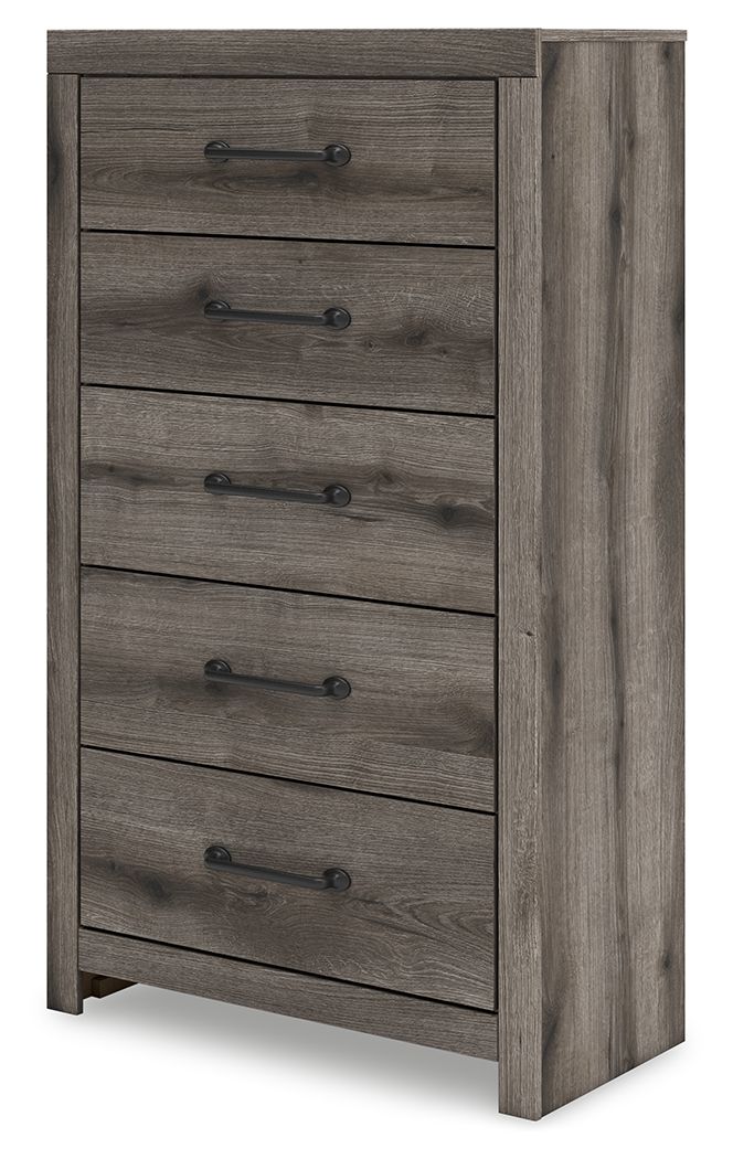 Graystorm - Five Drawer Chest - Brown Gray - Image 2