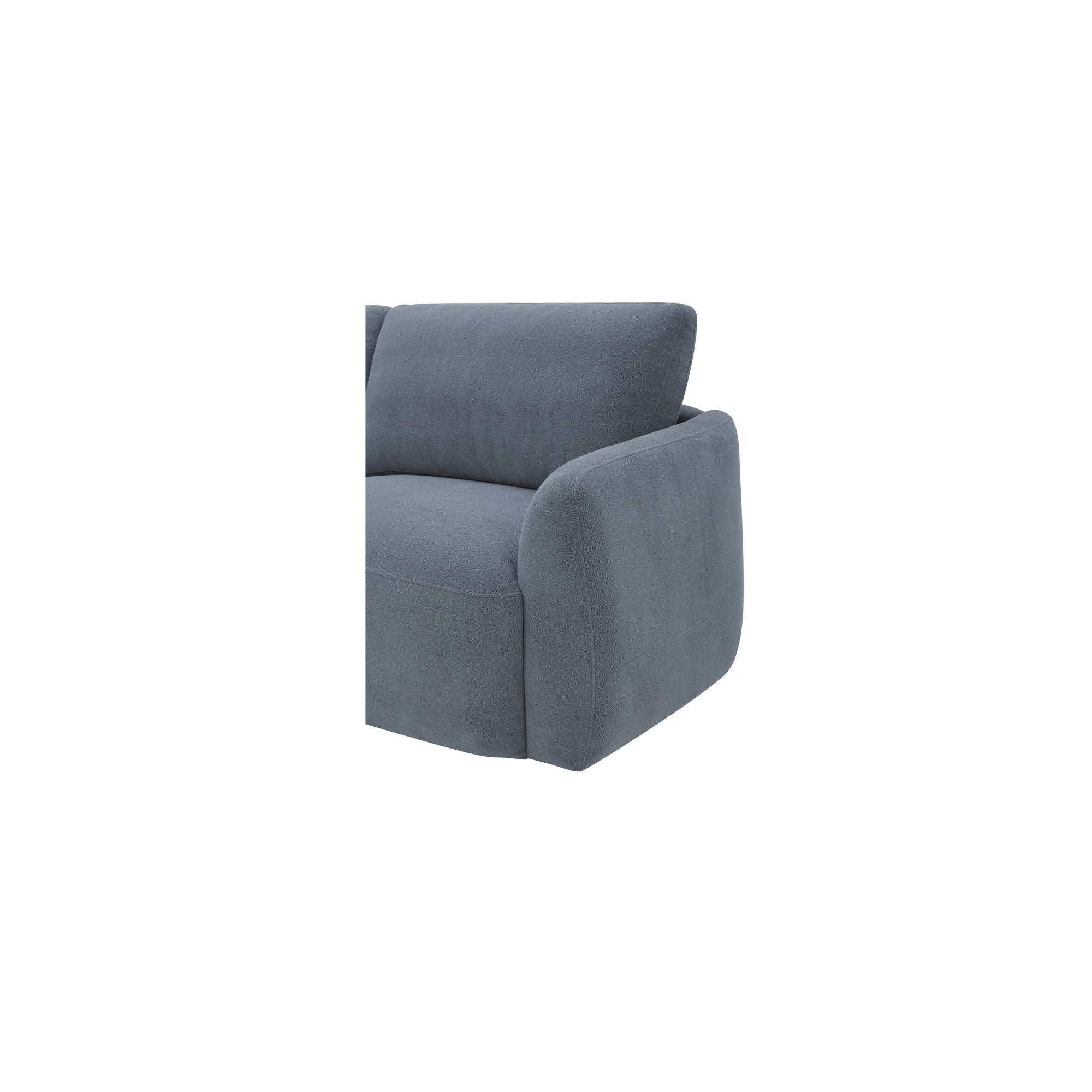 Callie - Sofa 91'' - Slate Blue - Image 2
