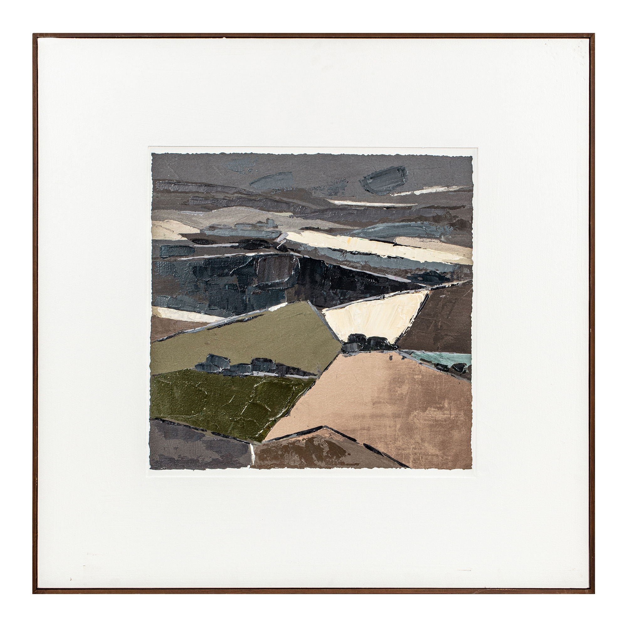 Vale - Framed Painting - Light Brown - Image 1