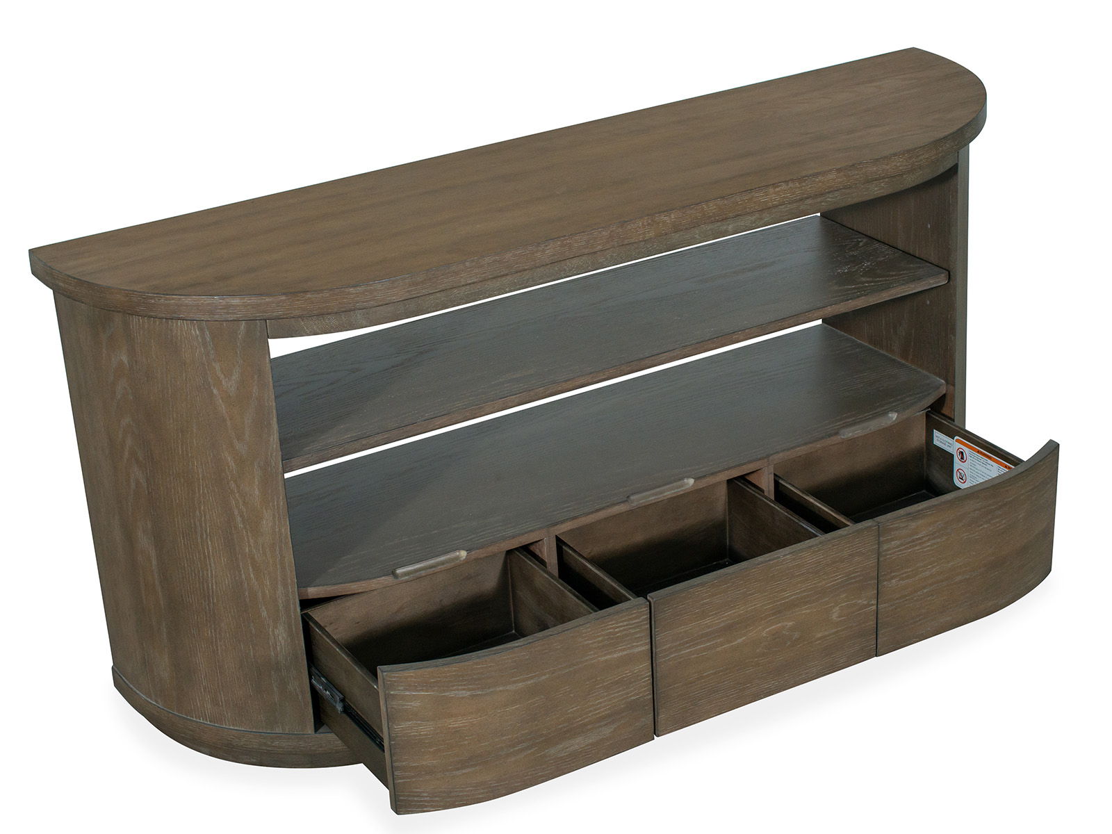 Bosley - Demilune Sofa Table - Porpoise - Image 2