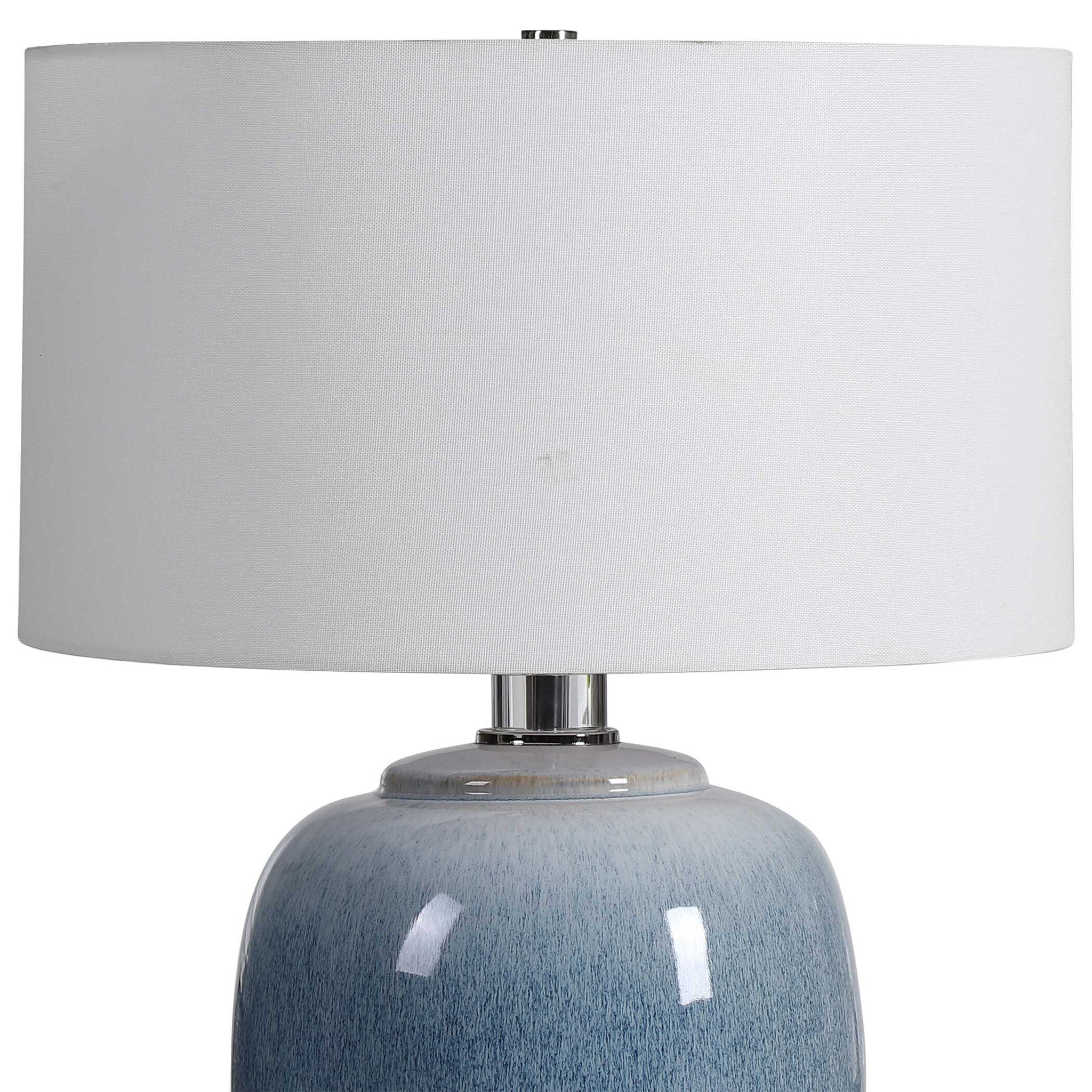 Blue Waters - Ceramic Table Lamp - Blue - Image 3