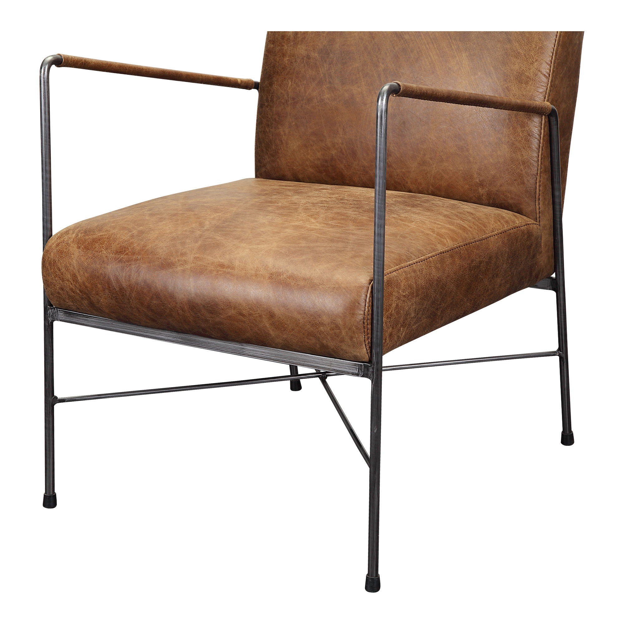 Dagwood - Leather Armchair - Light Brown - Image 2