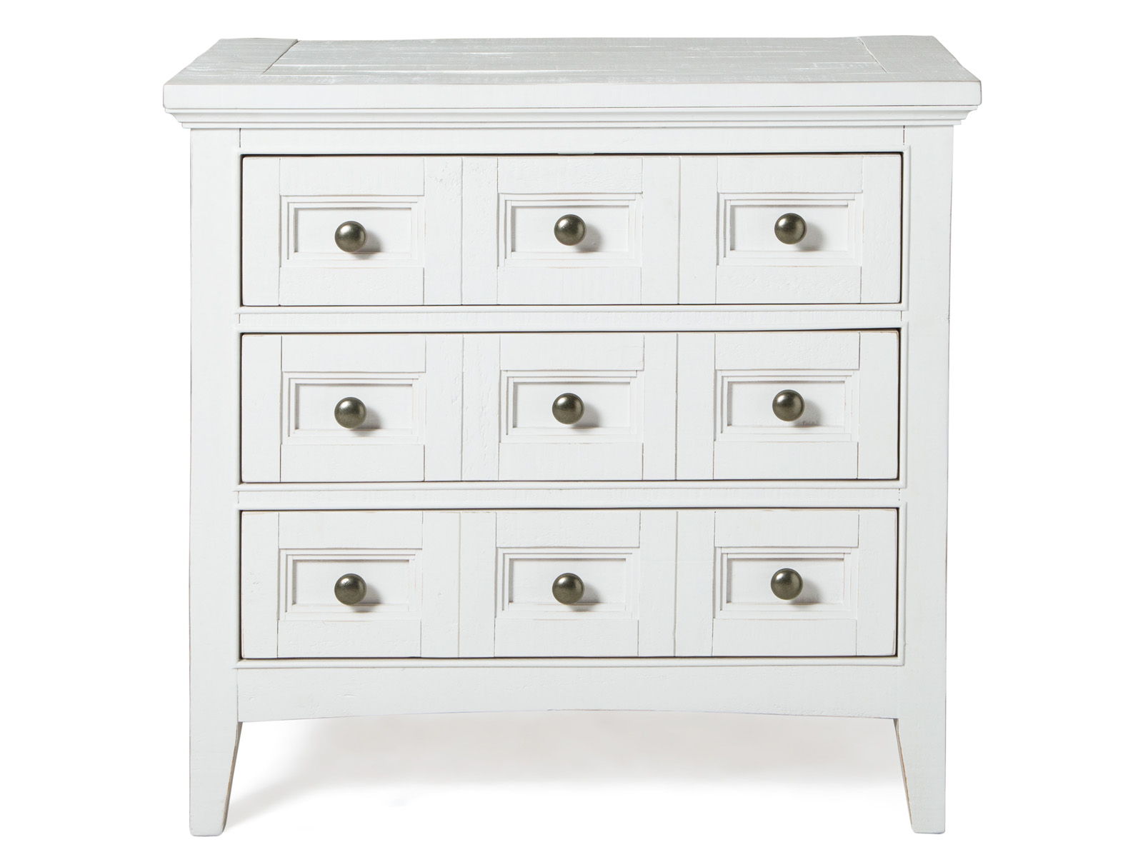 Heron Cove - Relaxed Traditional Chalk White Three Drawer Nightstand - Chalk White - Image 3