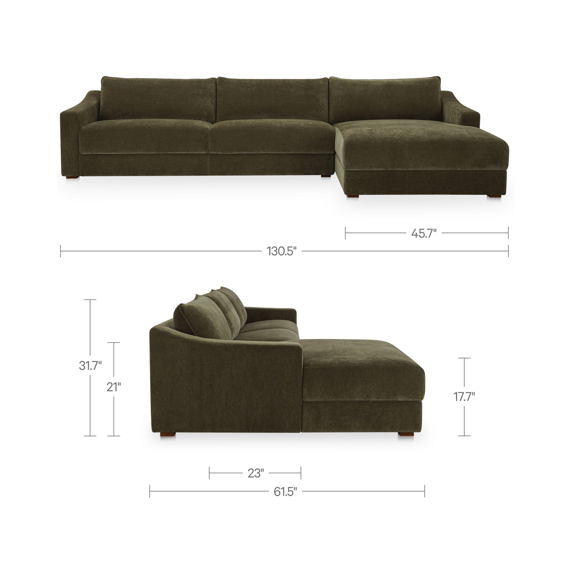 Farrow - Right Sectional - Cedar Green - Image 2