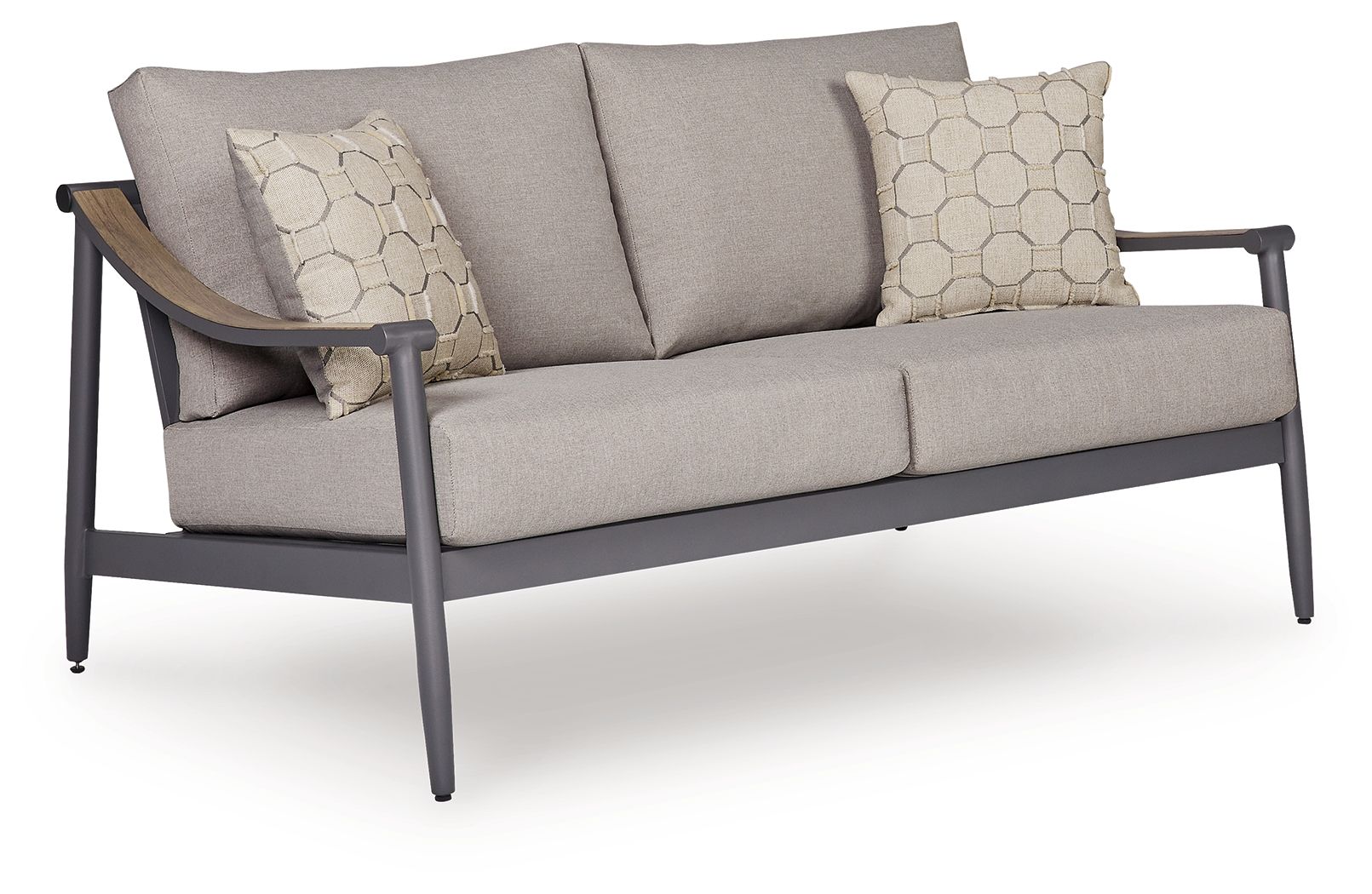 Ocean Beach – Loveseat With Cushion – Gray