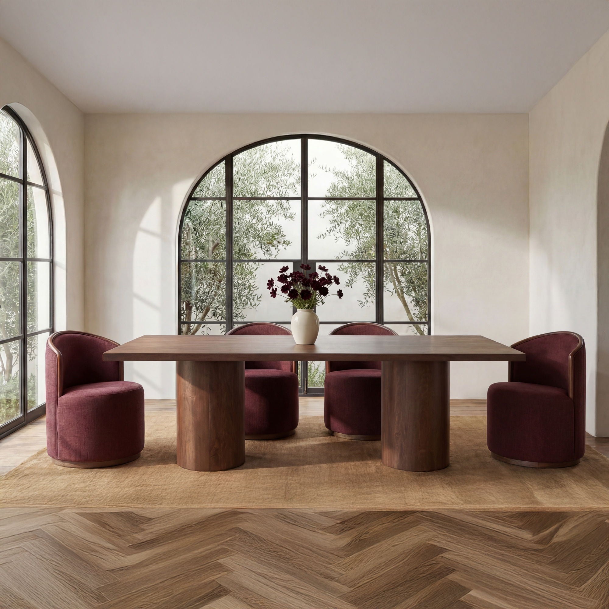 Hadley - Dining Table Large - Warm Brown - Image 1