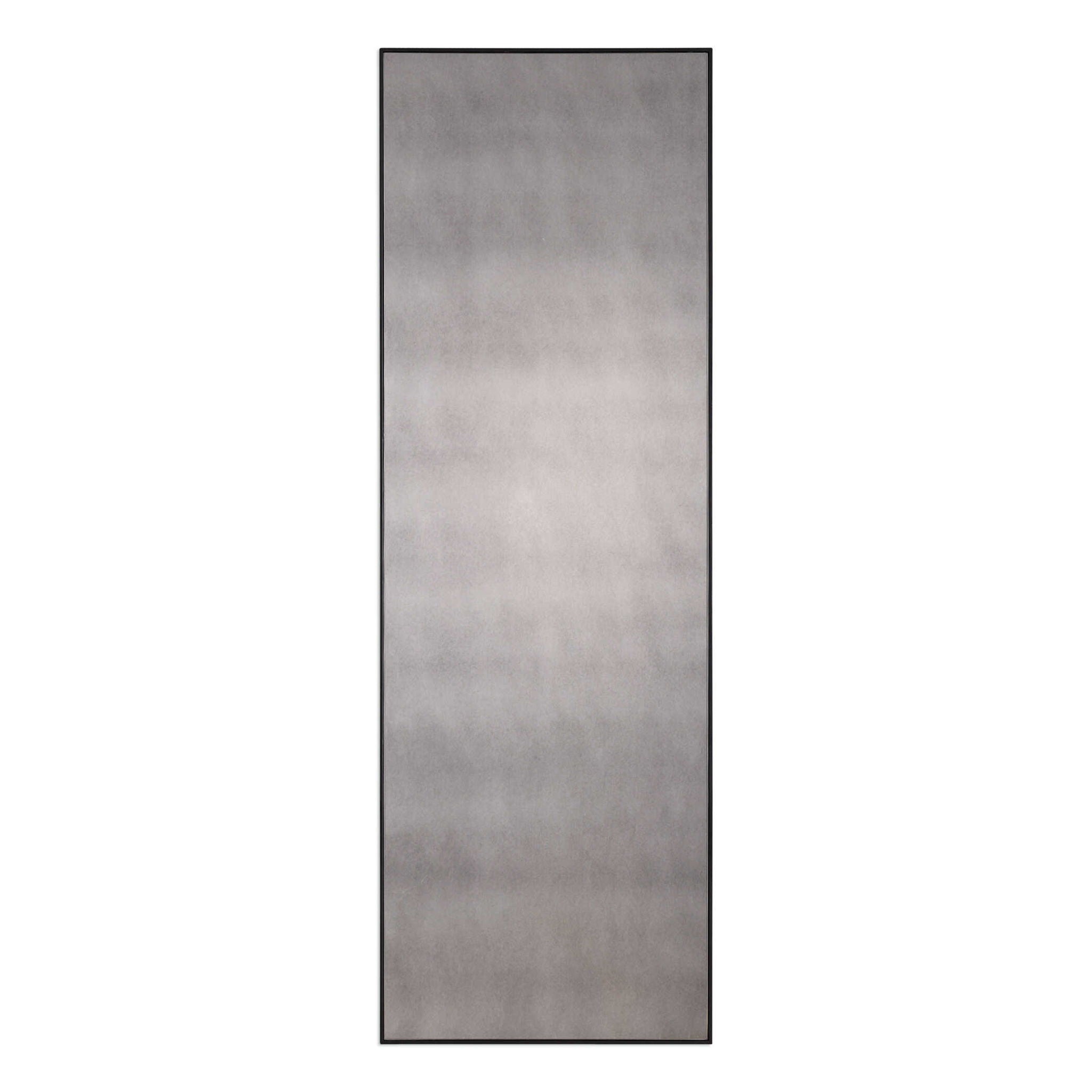 Burwell – Oversized Antiqued Mirror – Black