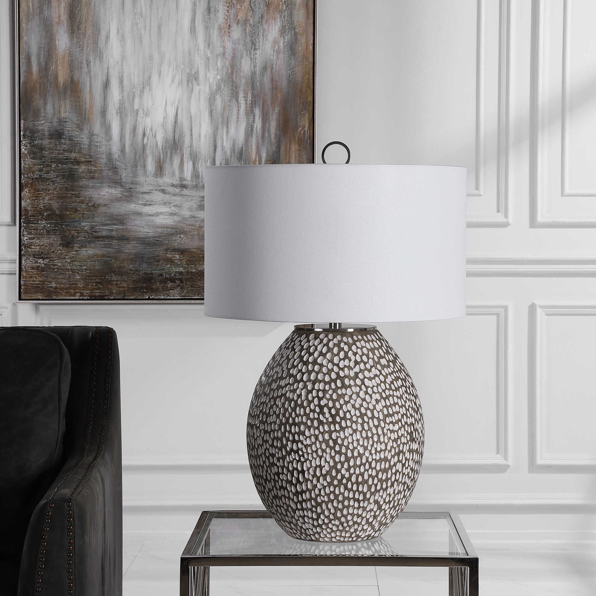 Cyprien - Table Lamp - Gray White - Image 2