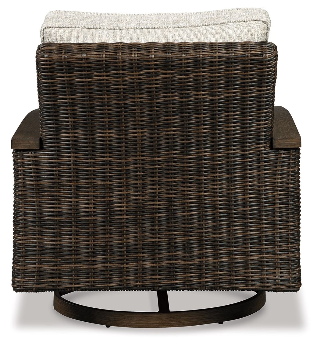 Paradise Trail - Swivel Lounge Chair (Set of 2) - Medium Brown - Image 3