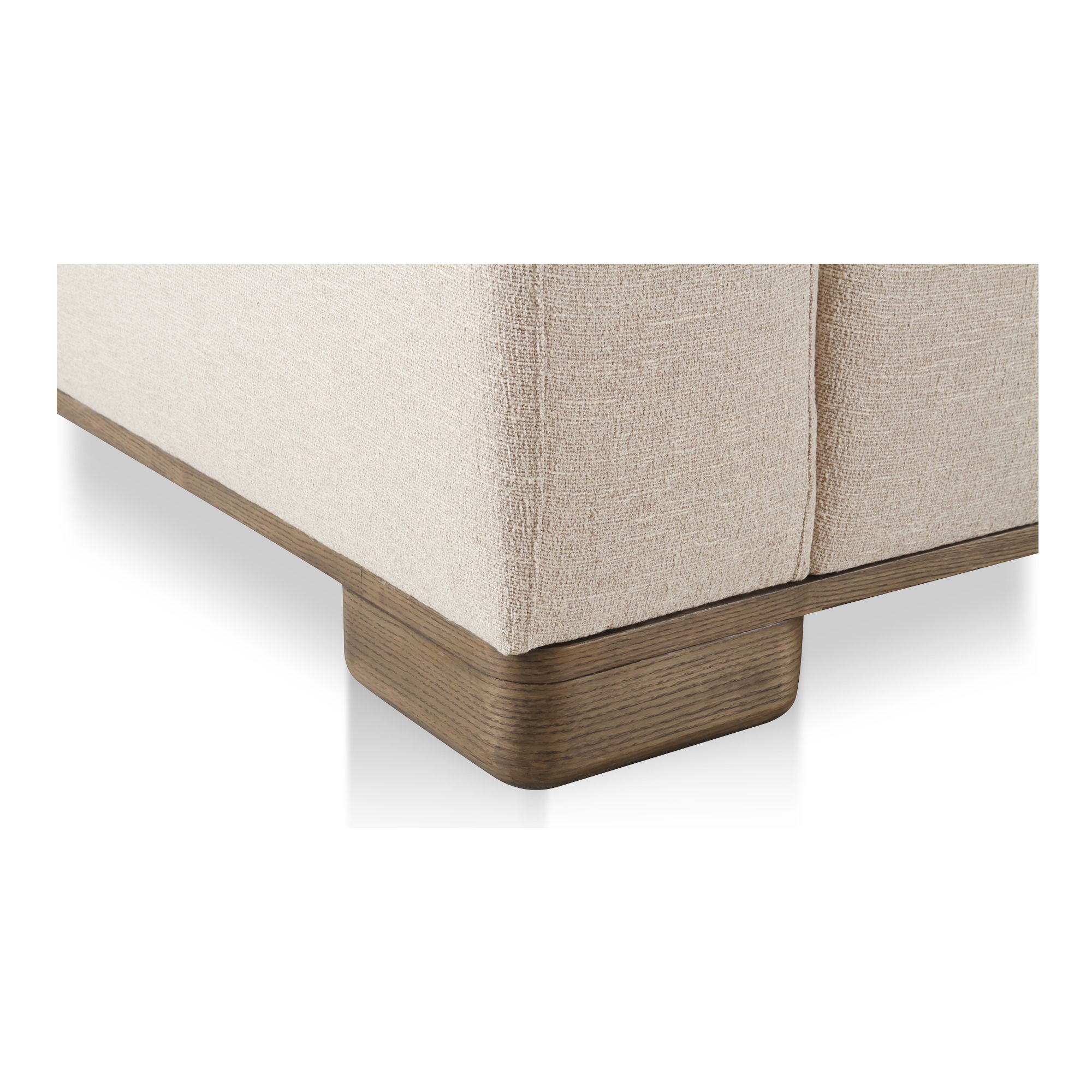 June - Classic L-Shaped Modular Sectional - Oatmeal - Image 2