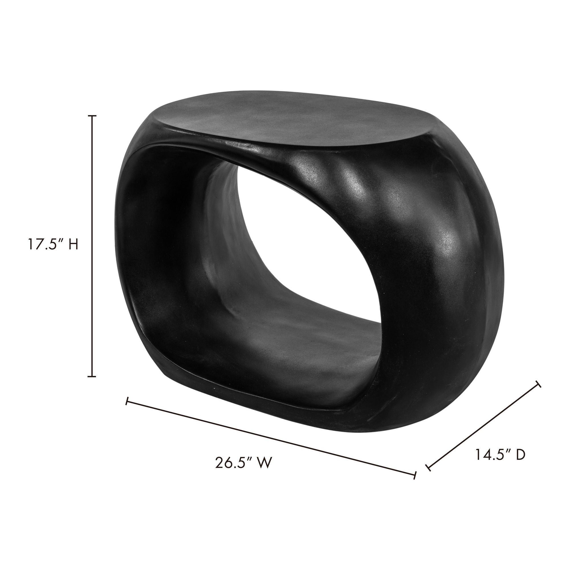 Albers - Outdoor Stool - Black - Image 2