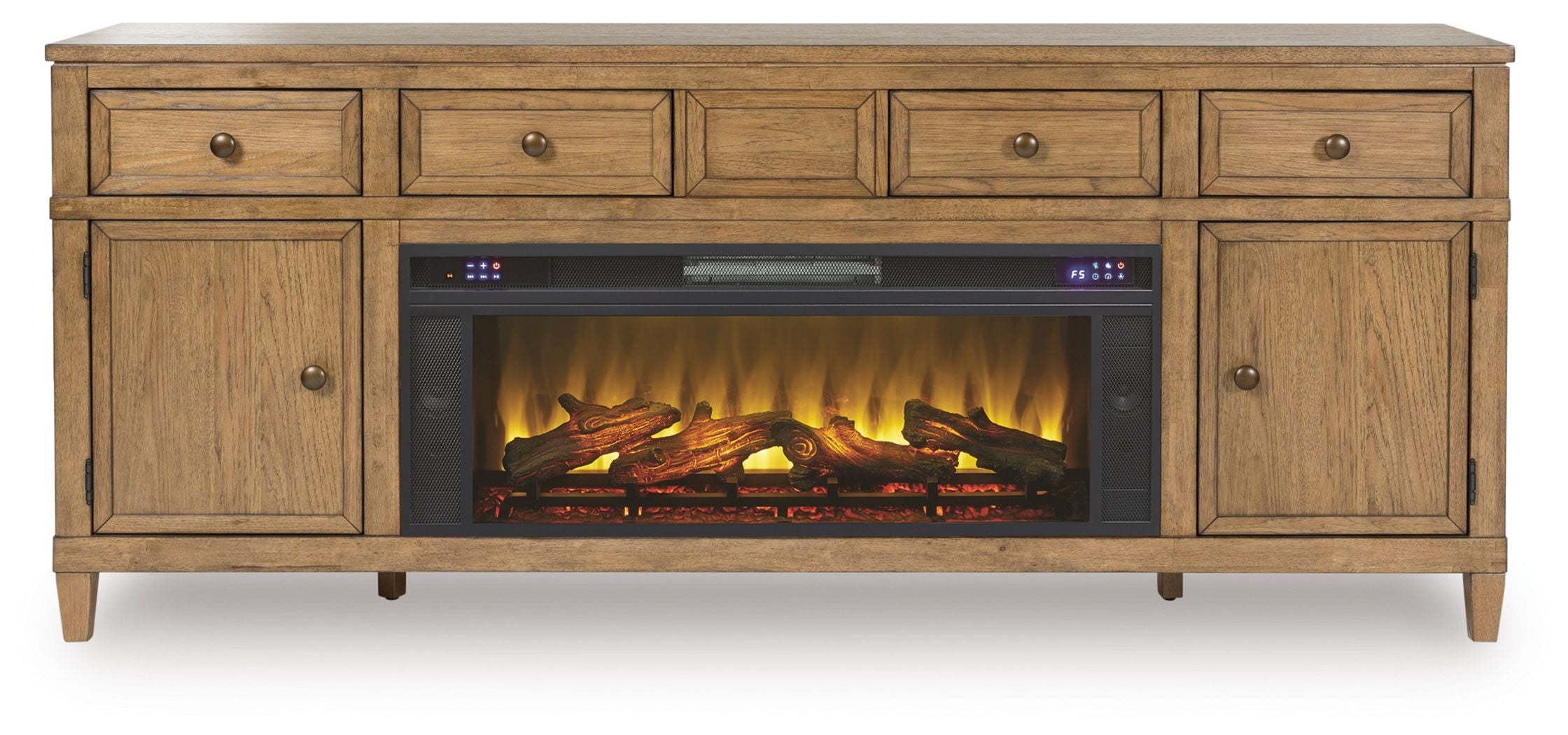 Sharlance - 81" TV Stand With Electric Fireplace - Image 2