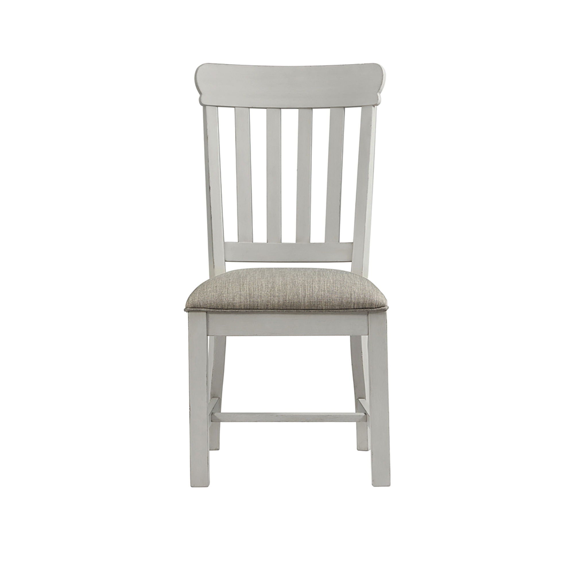 Drake - Slat Chair - Rustic White / French Oak - Image 2
