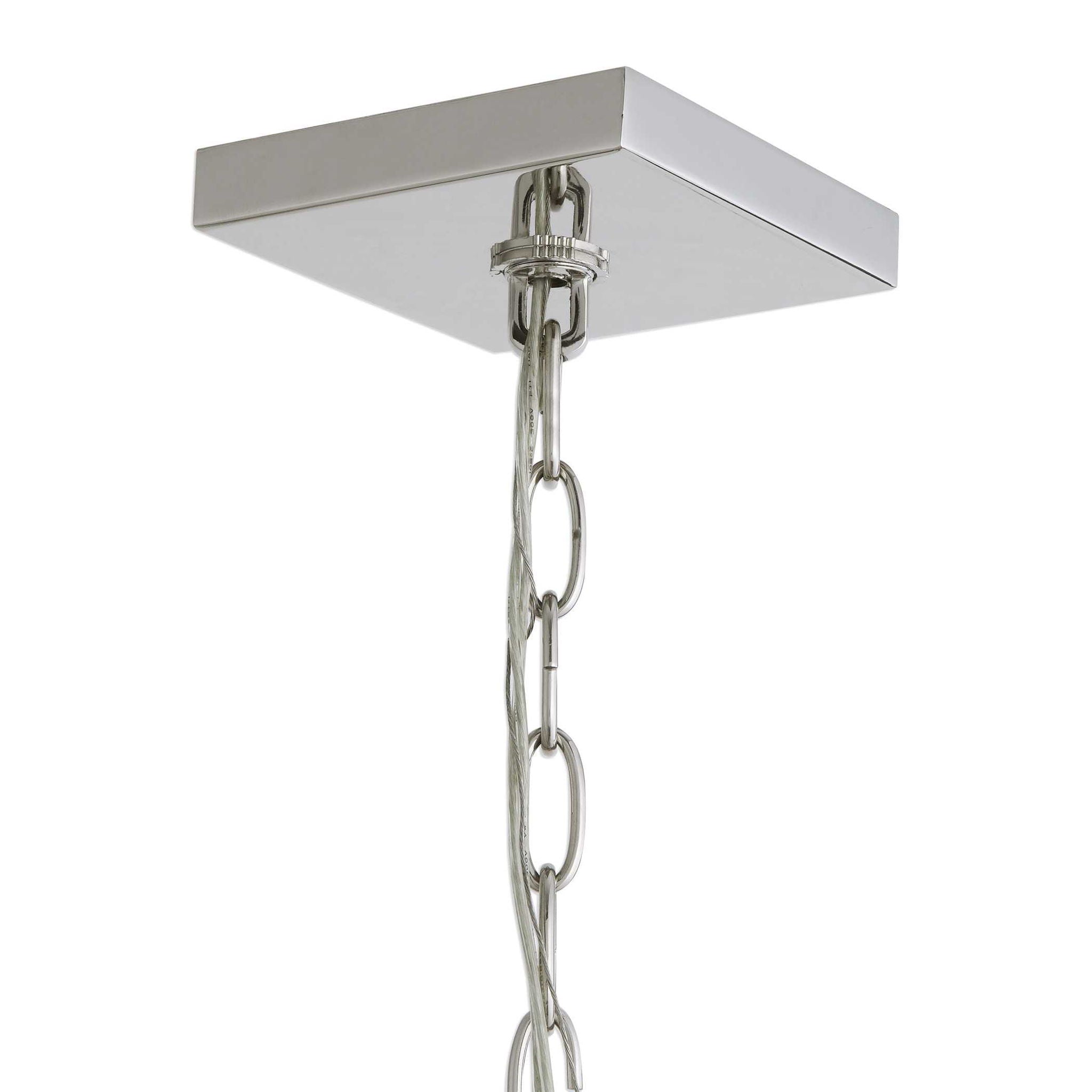 Euclid - 6 Light Cube Pendant - Nickel - Image 3