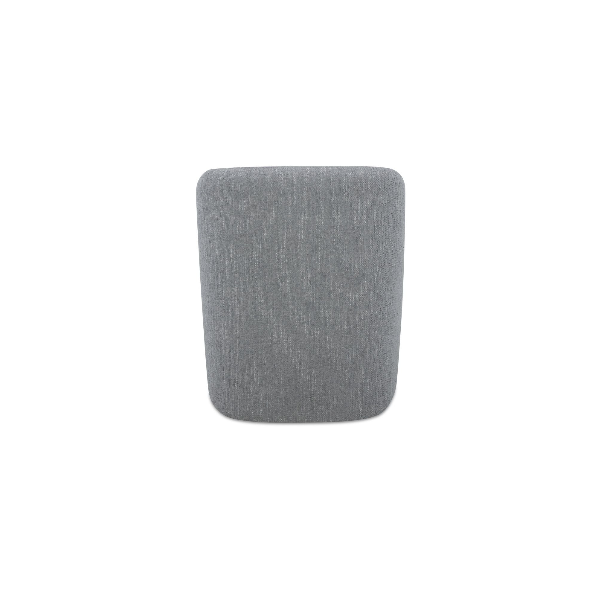 Sandy - Fabric Rolling Dining Chair - Gray - Image 3