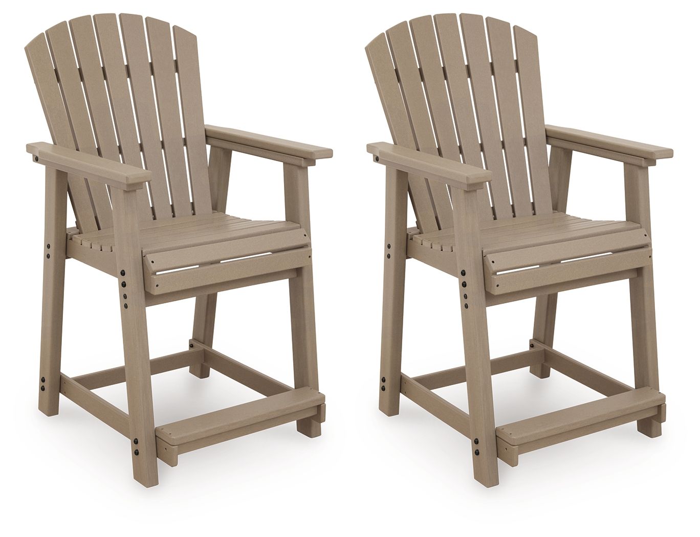Seacliff Beach – Barstool (Set of 2) – Medium Brown
