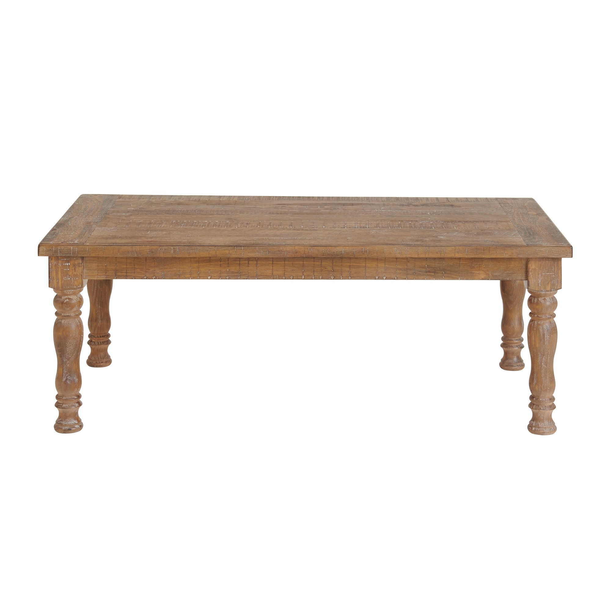 Highland - Coffee Table With Turned Legs - Sandwash - Image 2