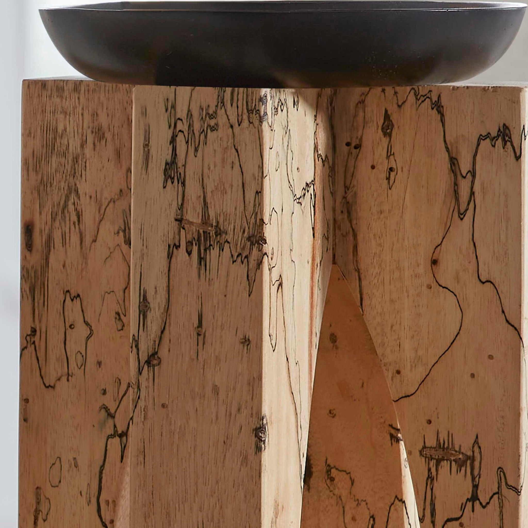 Ilva - Wood Candleholders (Set of 2) - Light Brown - Image 3