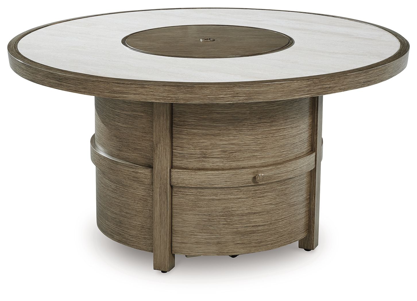 Rainier Ranch – Round Fire Pit Table – Beige