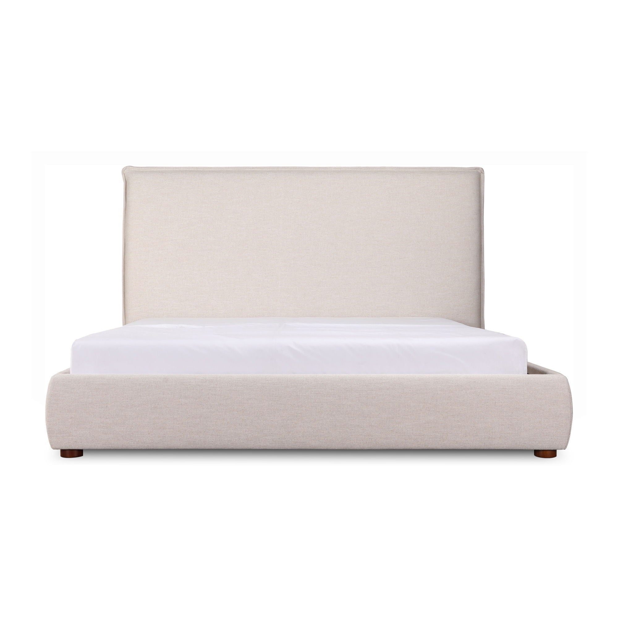 Luzon - King Bed Tall Headboard - Wheat - Image 1