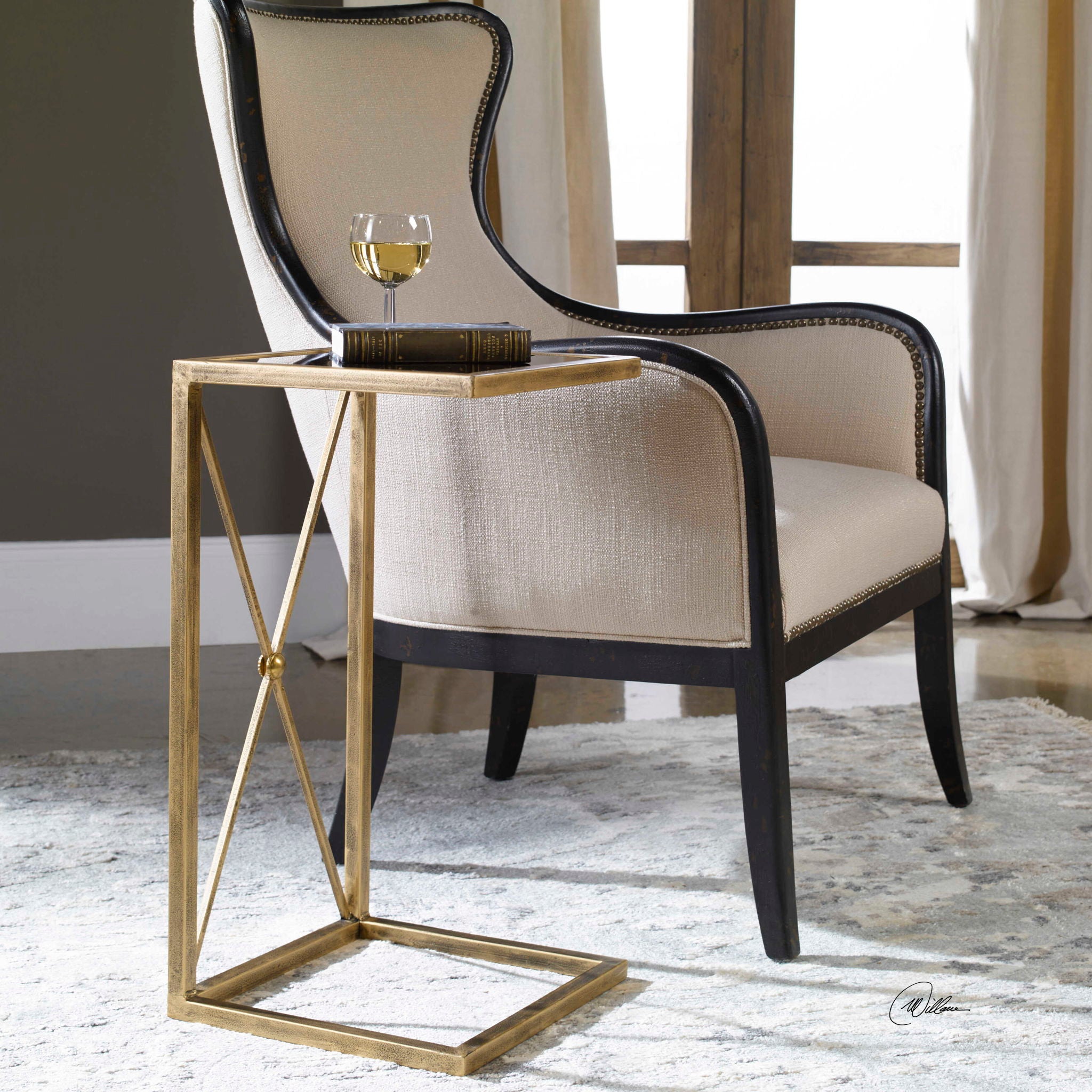 Zafina - Accent Table - Gold - Image 3