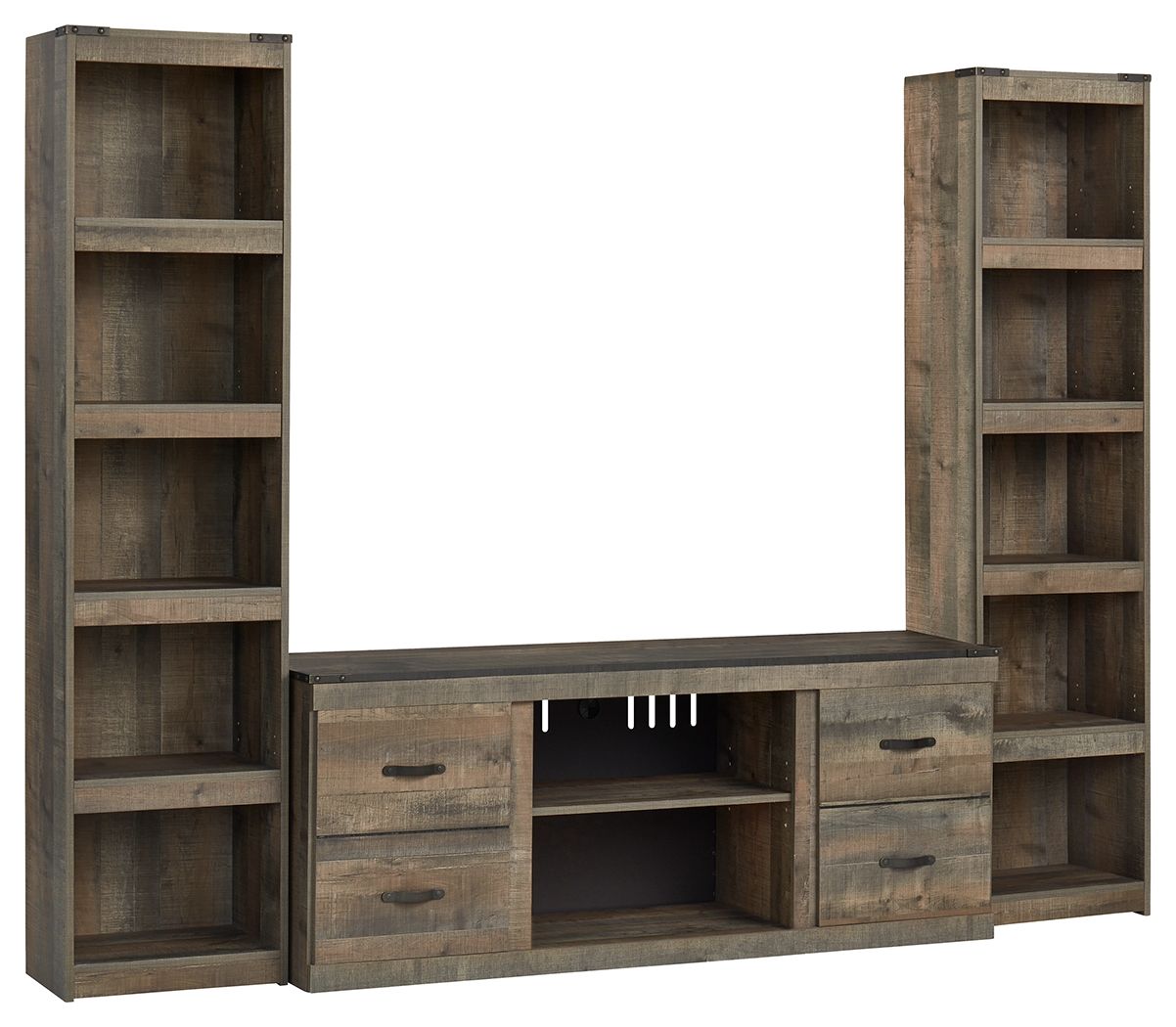 Trinell – 3-Piece Entertainment Center – Brown