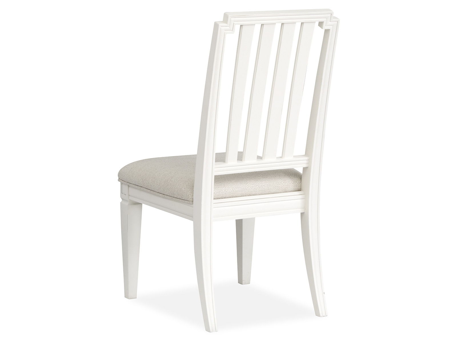Willowbrook - Upholstered Side Chair With Wood Slat Back (Set of 2) - Egg Shell White - Image 2