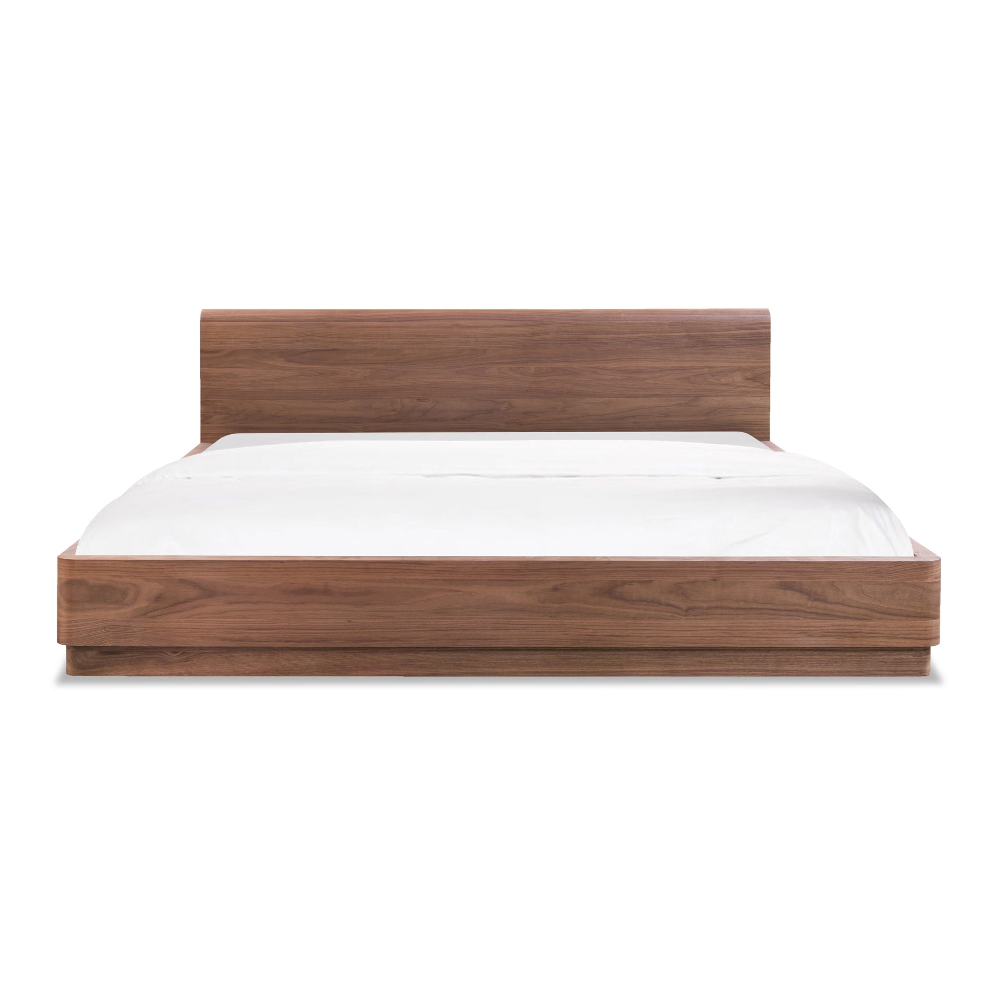 Round Off - Queen Bed - Natural Walnut - Image 1