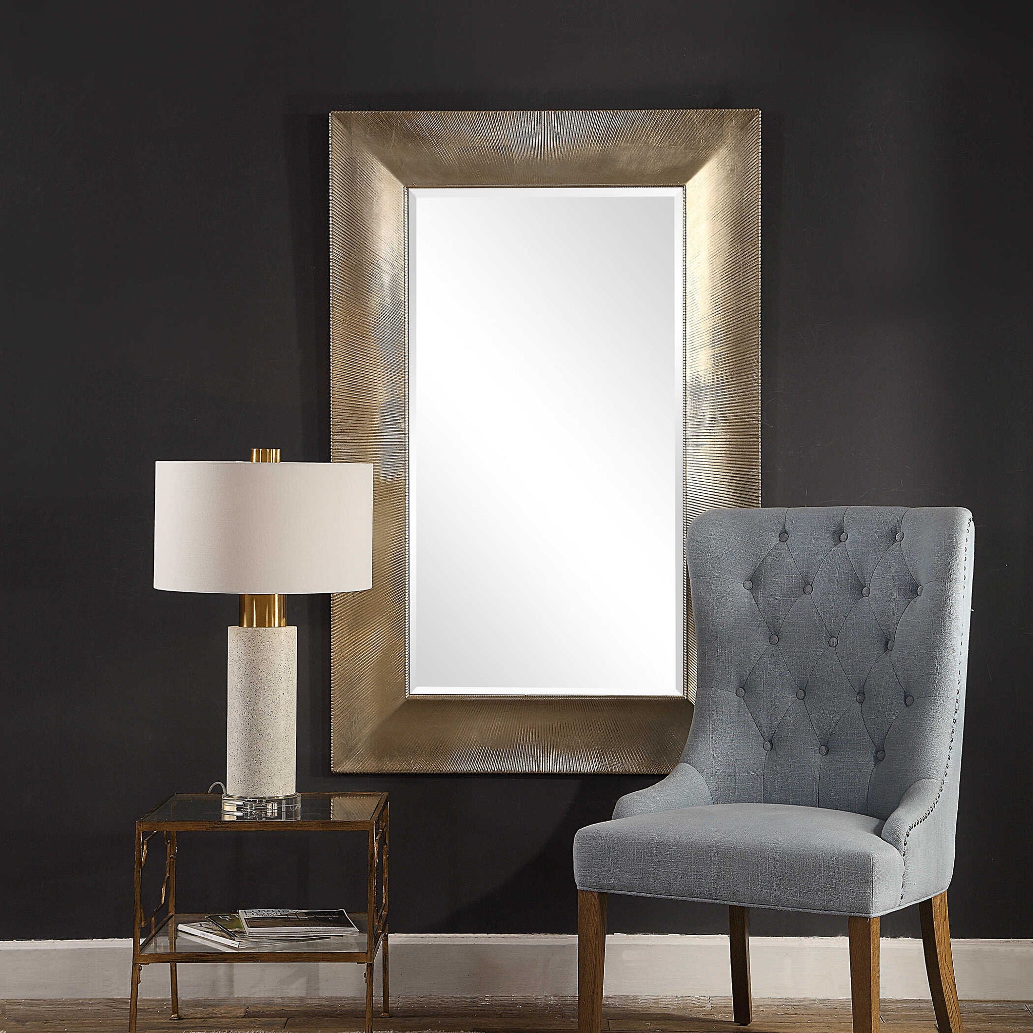 Valenton - Large Mirror - Champagne - Image 2