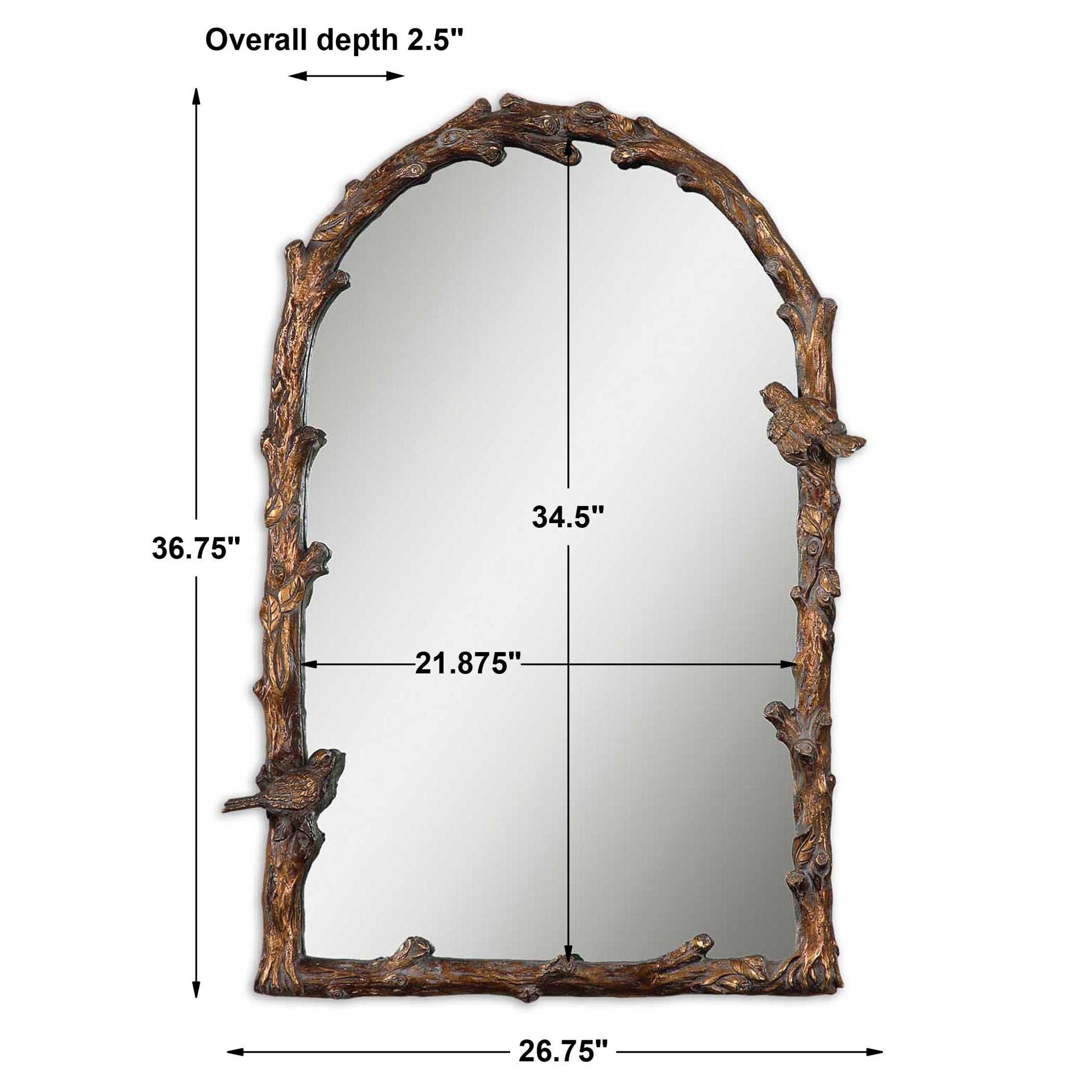 Paza - Arch Mirror - Antique Gold - Image 2