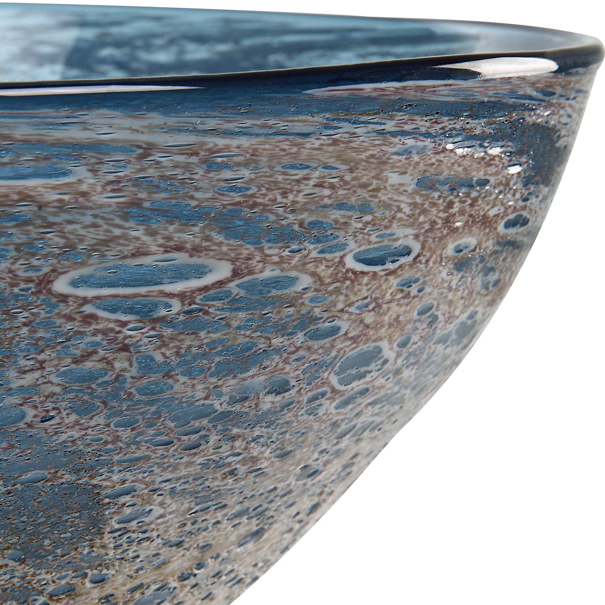 Genovesa - Aqua Glass Bowl - Blue - Image 3