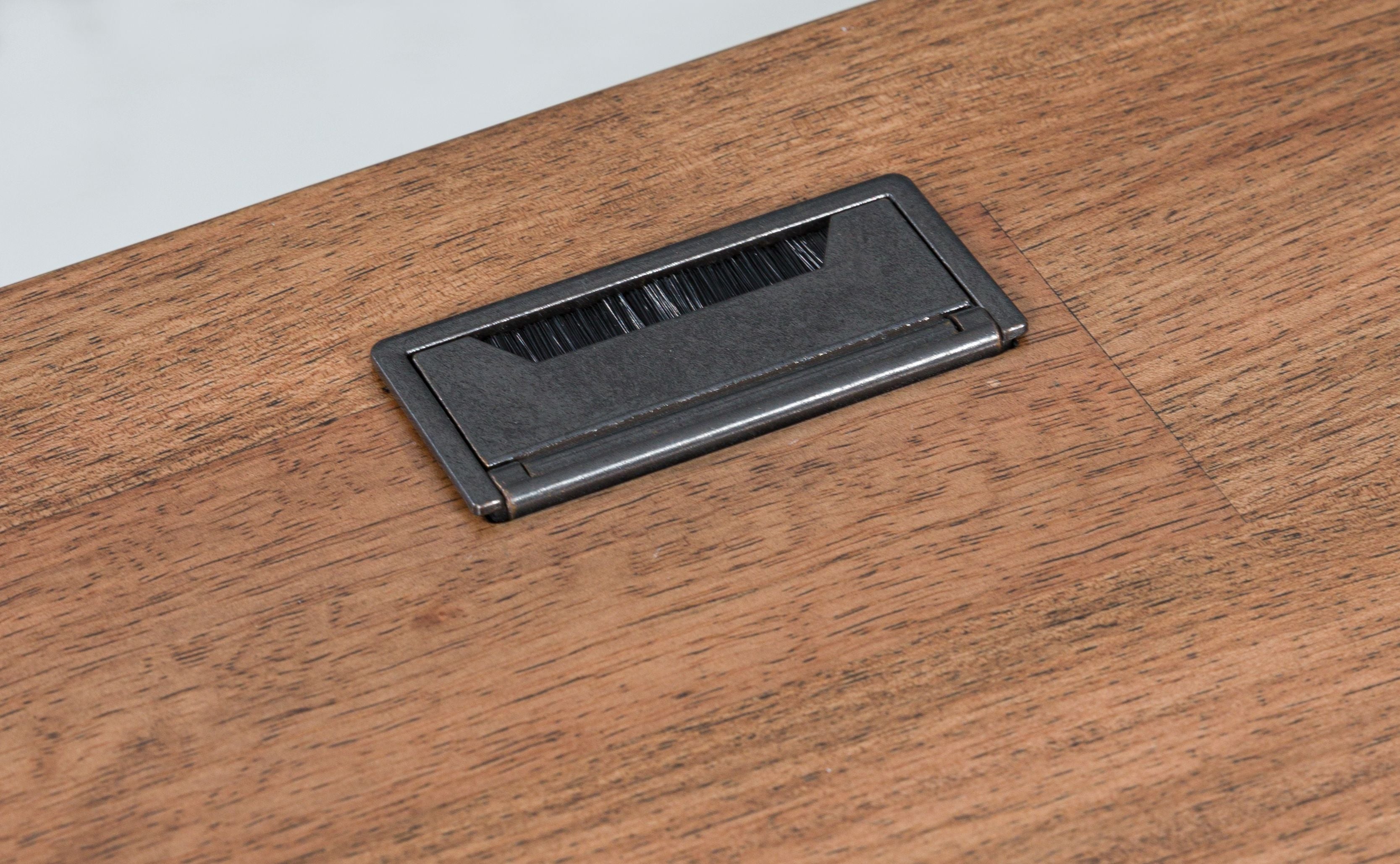 Wildenauer - Home Office Desk And Return - Brown / Black - Image 3