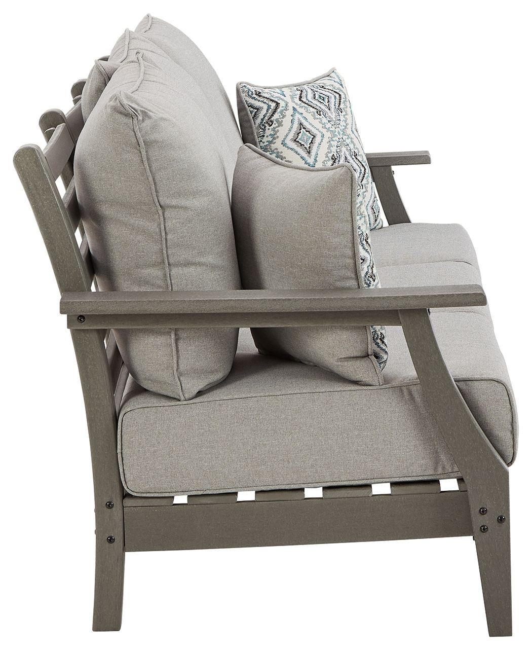 Visola - Sofa with Cushion - Gray - Image 3