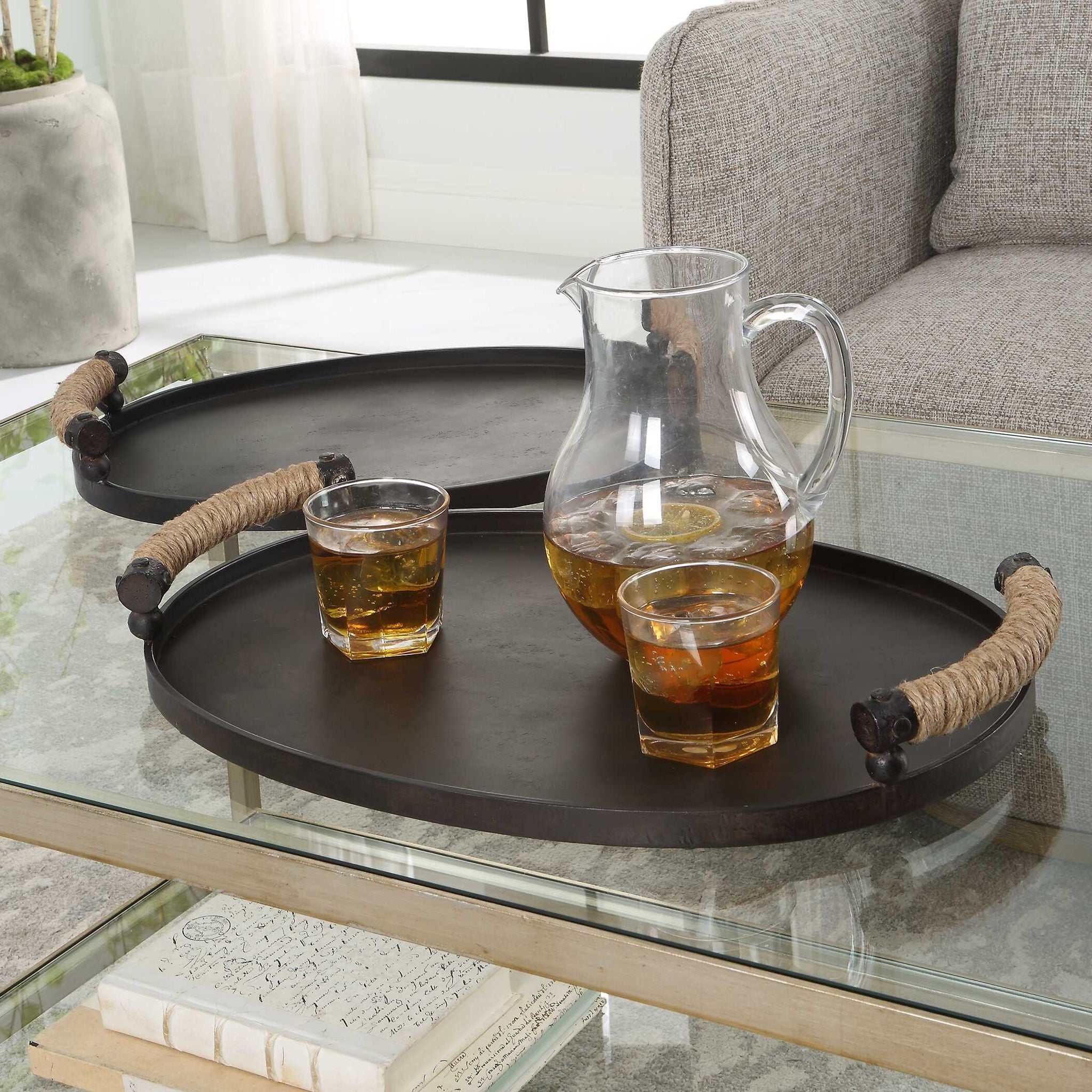 Viggo - Bronze Trays (Set of 2) - Image 2