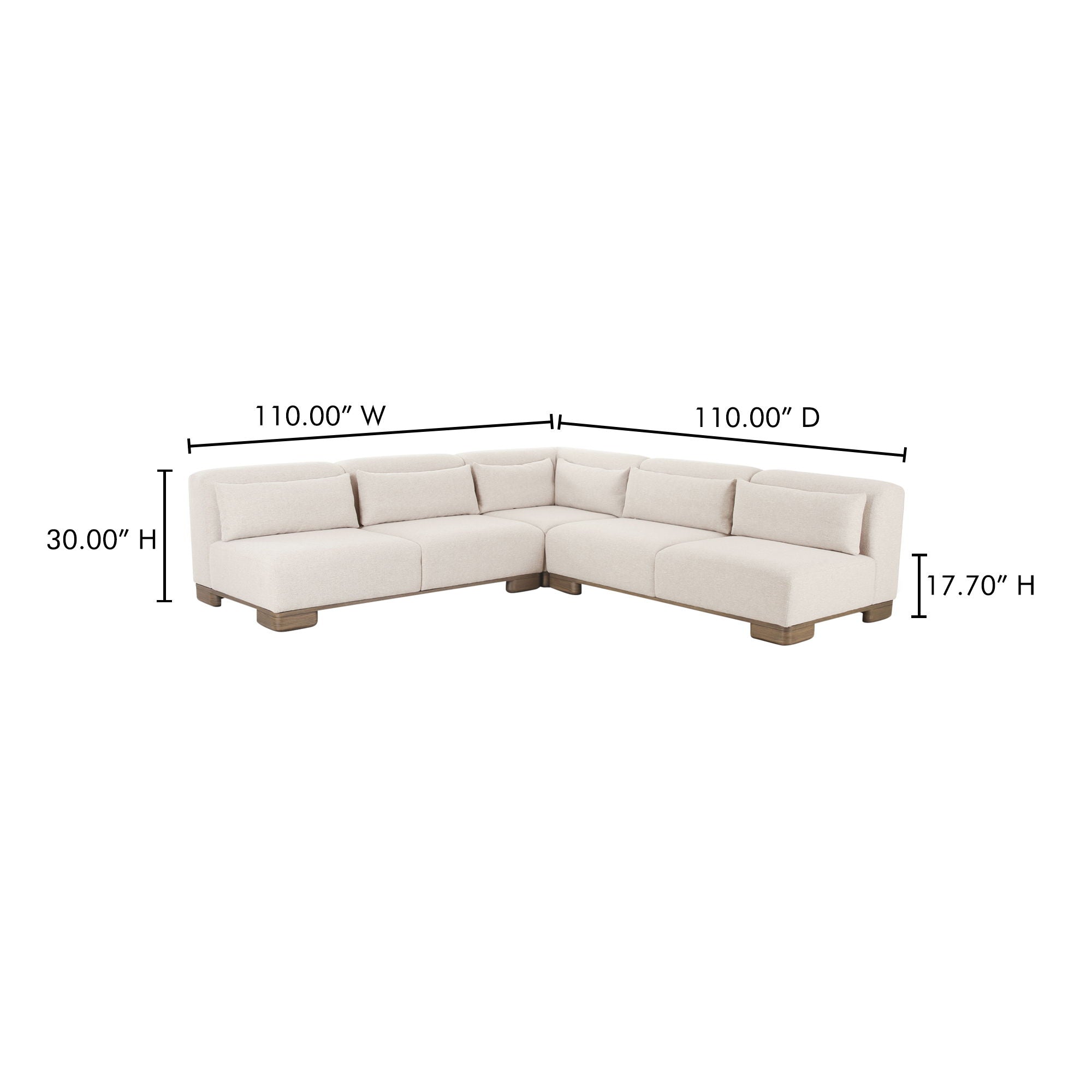 June - Corner Modular Sectional - Oatmeal - Image 3