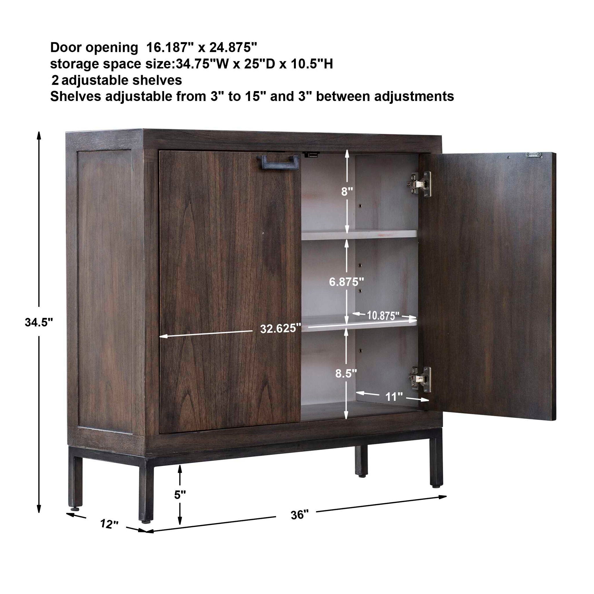 Nadie - Console Cabinet - Light Walnut - Image 2