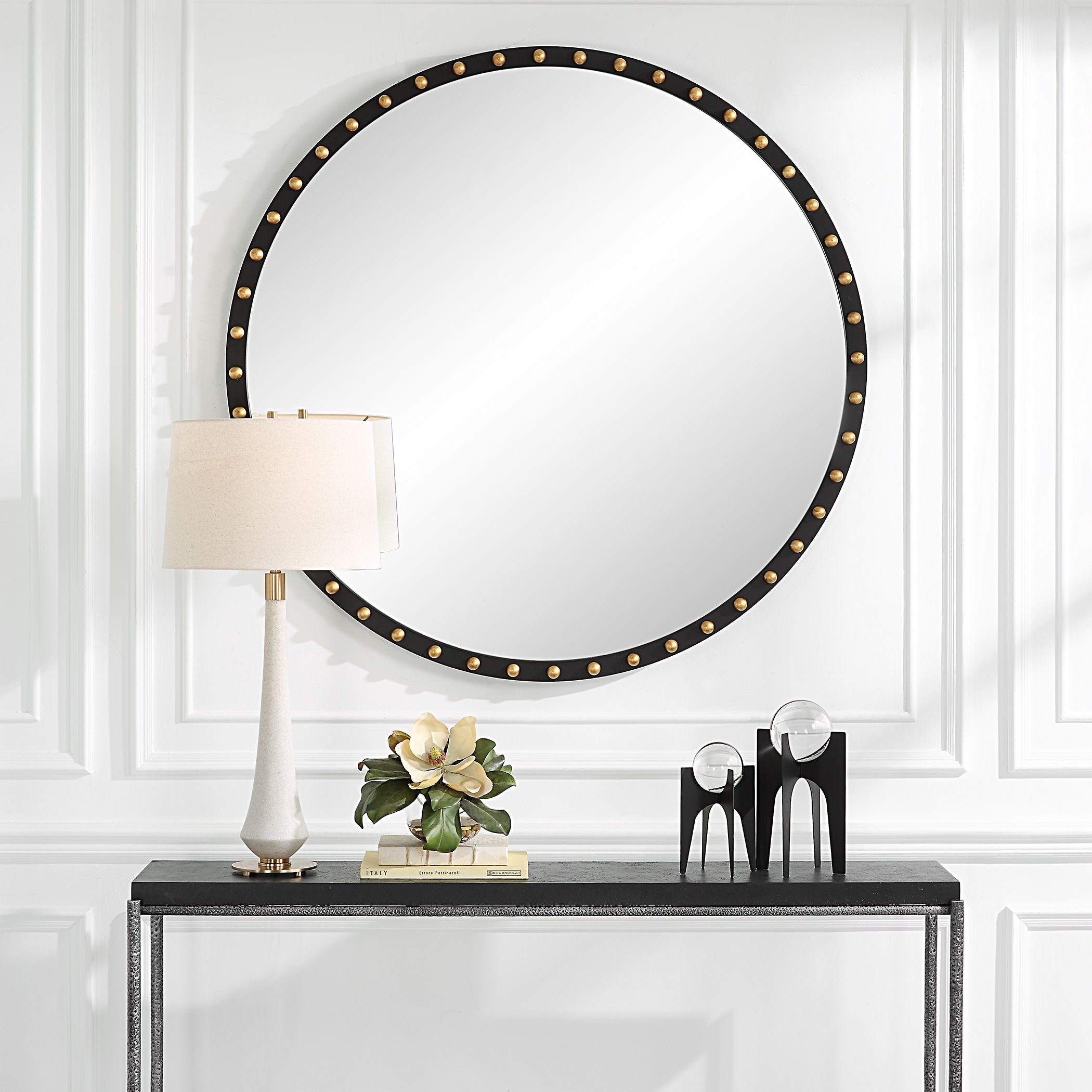 Sele - Oversized Round Mirror - Image 2