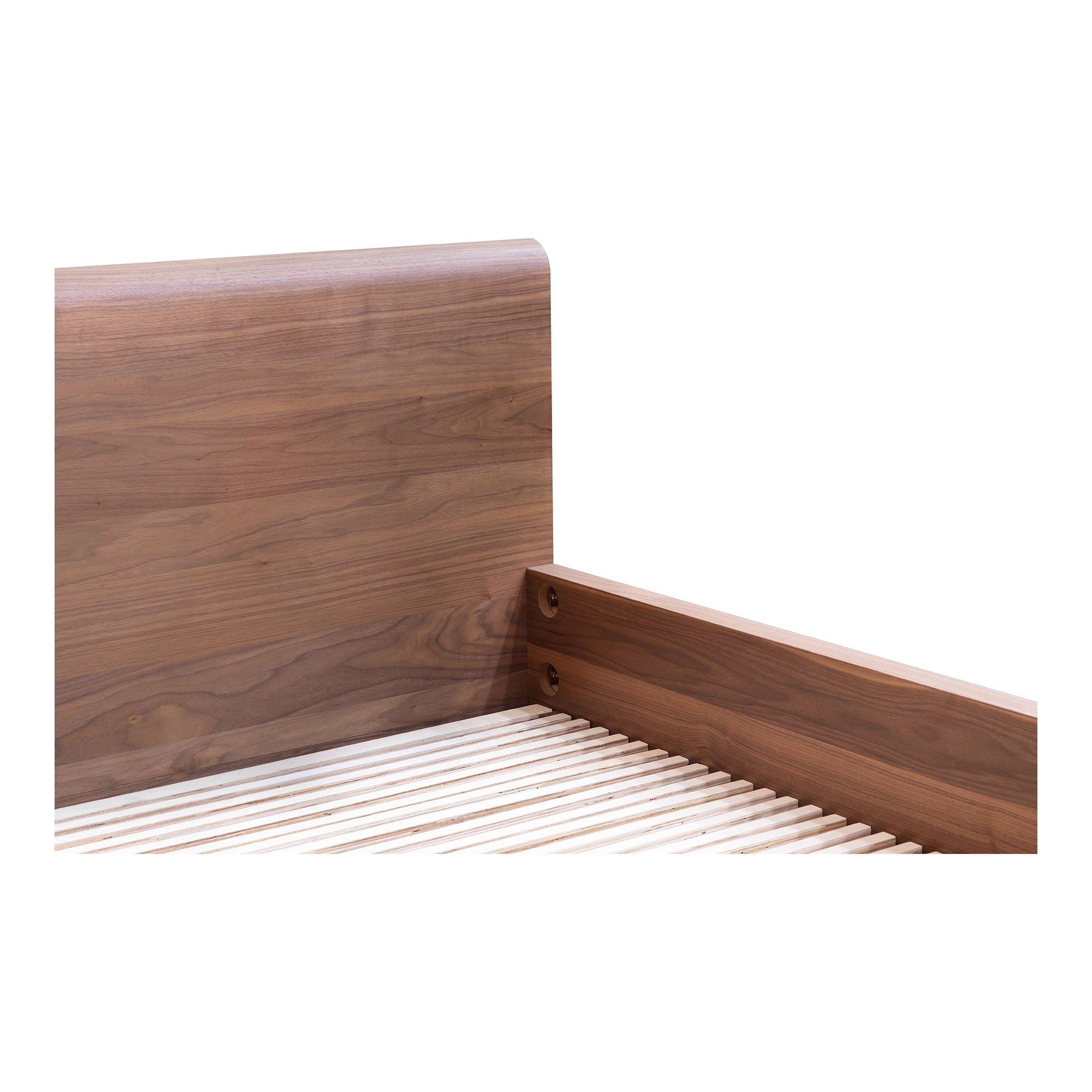 Round Off - King Bed - Natural Walnut - Image 3