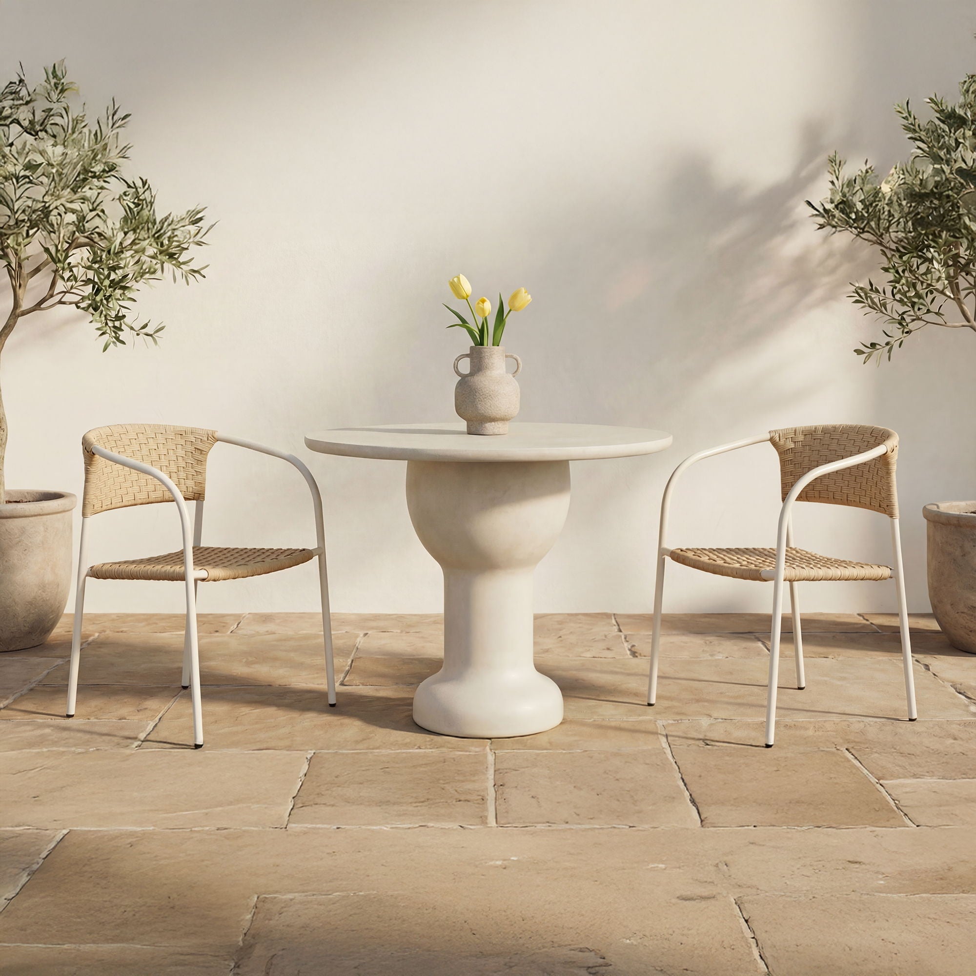 Zola - Outdoor Dining Chair (Set of 2) - Natural - Image 3