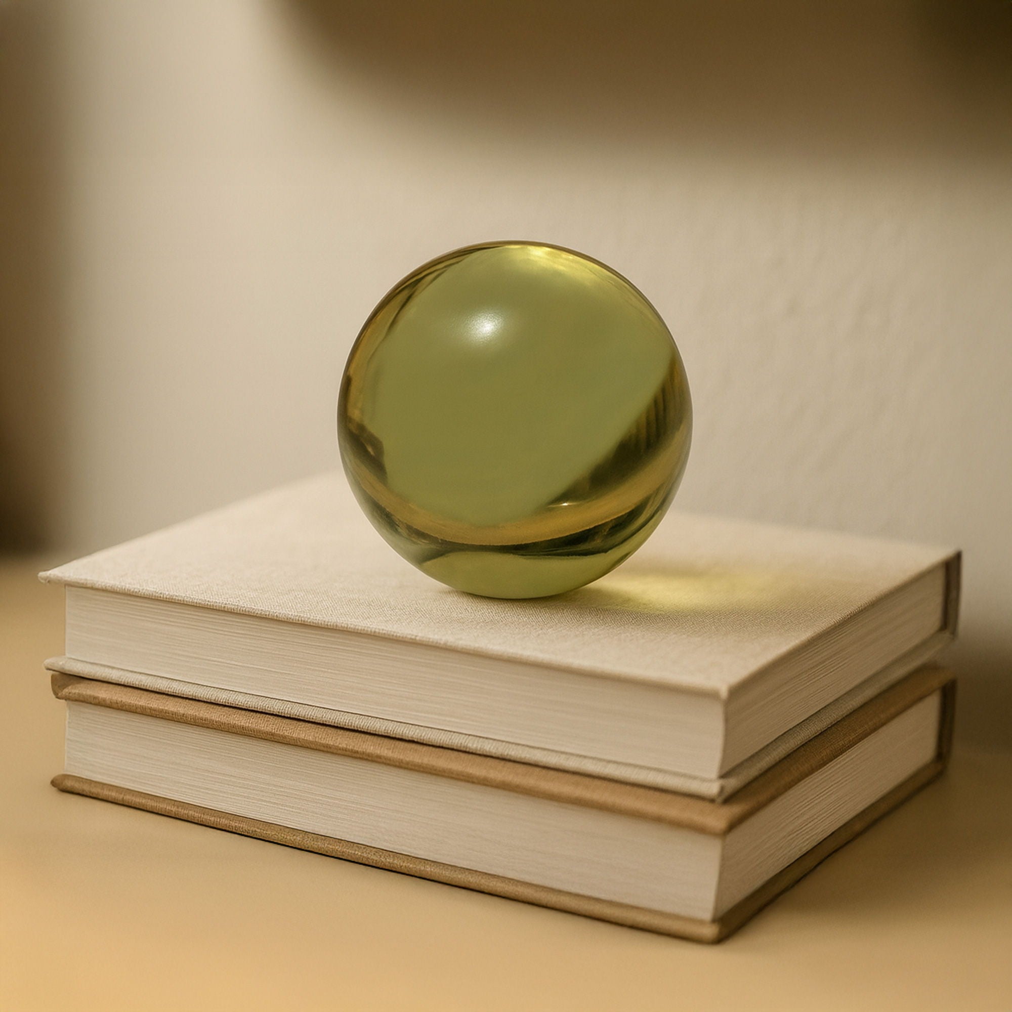 Bonn - Cast Glass Decorative Object - Olive - Image 2