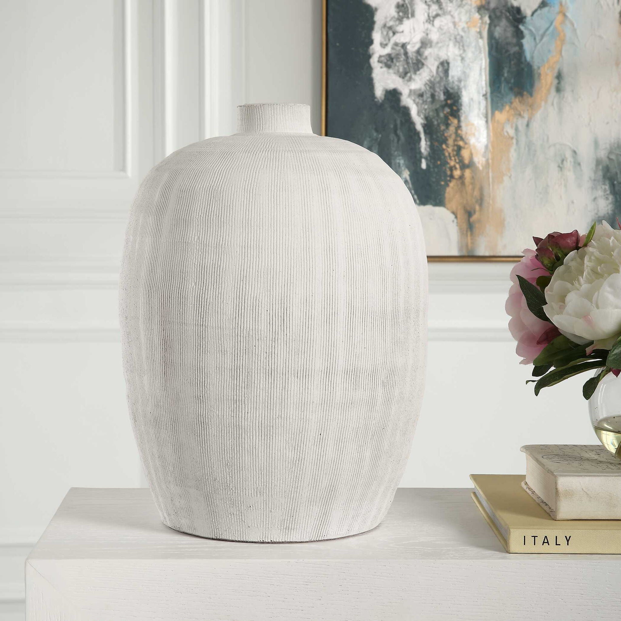 Floreana - Medium Vase - White - Image 3