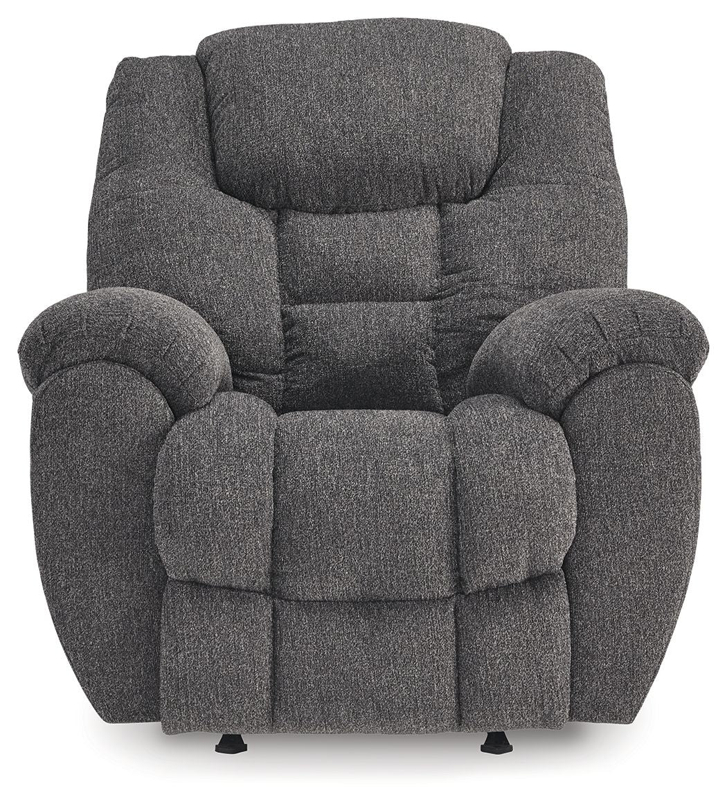 Foreside - Rocker Recliner - Fabric - Charcoal - Image 3