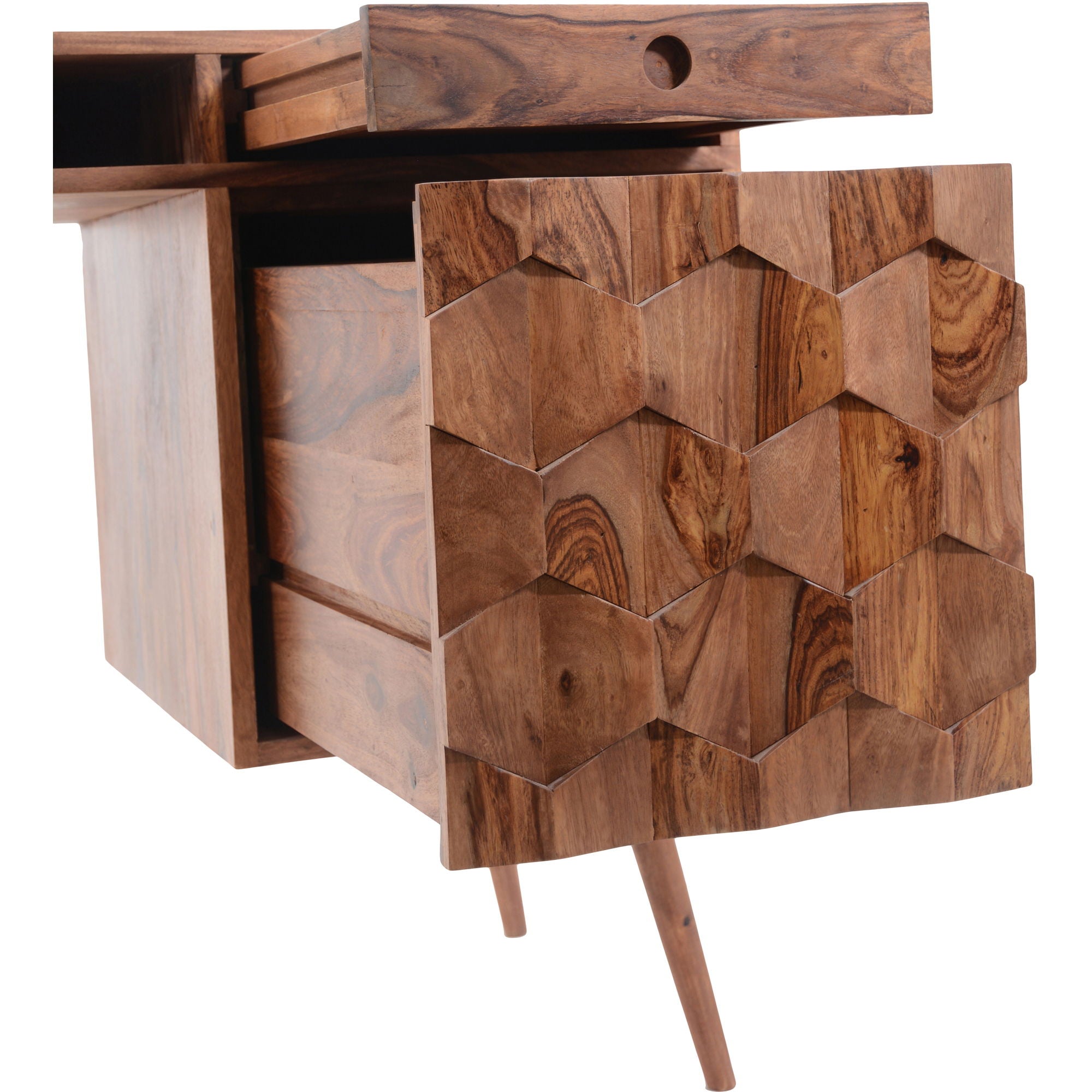 O2 - Desk - Caramel Brown - Image 3