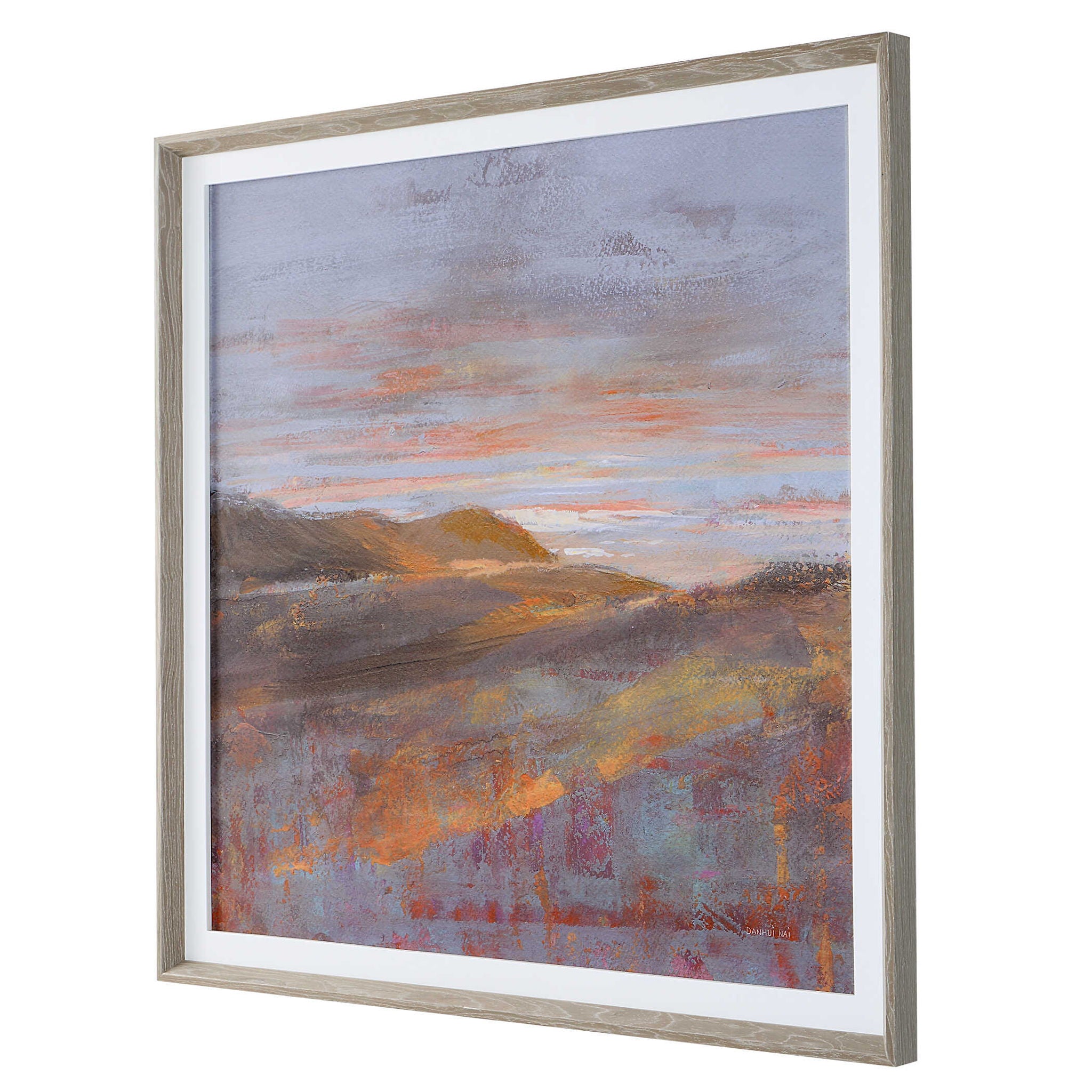 Dawn On The Hills - Framed Print - Purple - Image 3