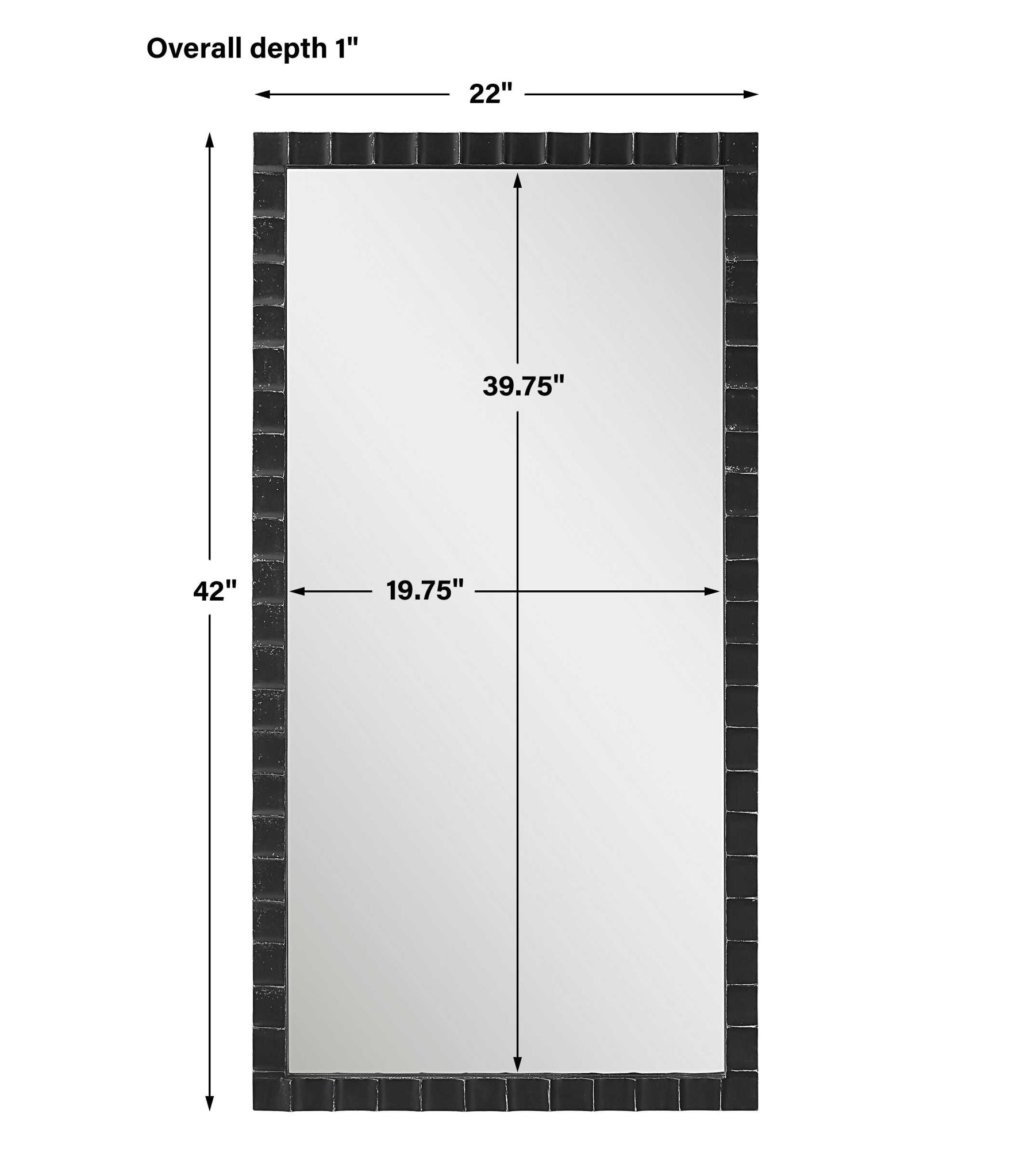 Dandridge - Industrial Mirror - Black - Image 2