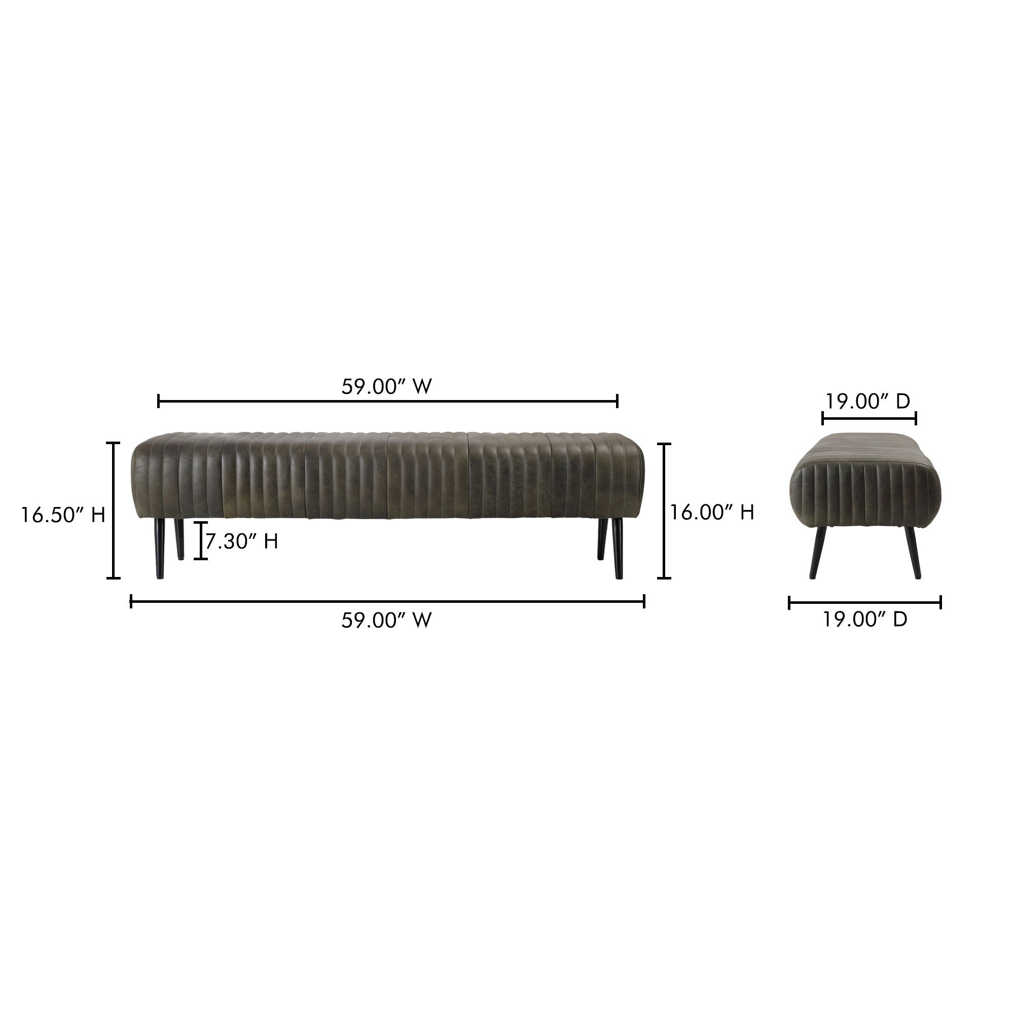 Endora - Bench - Dark Brown - Image 3